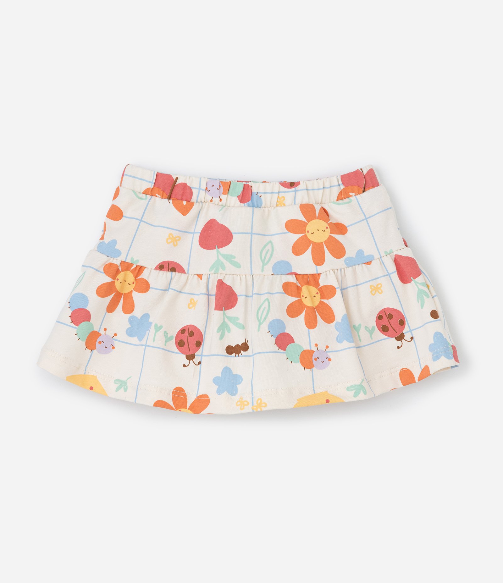 Conjunto Infantil com Estampa Solzinho e Flores - Tam 0 a 18 meses Bege 6