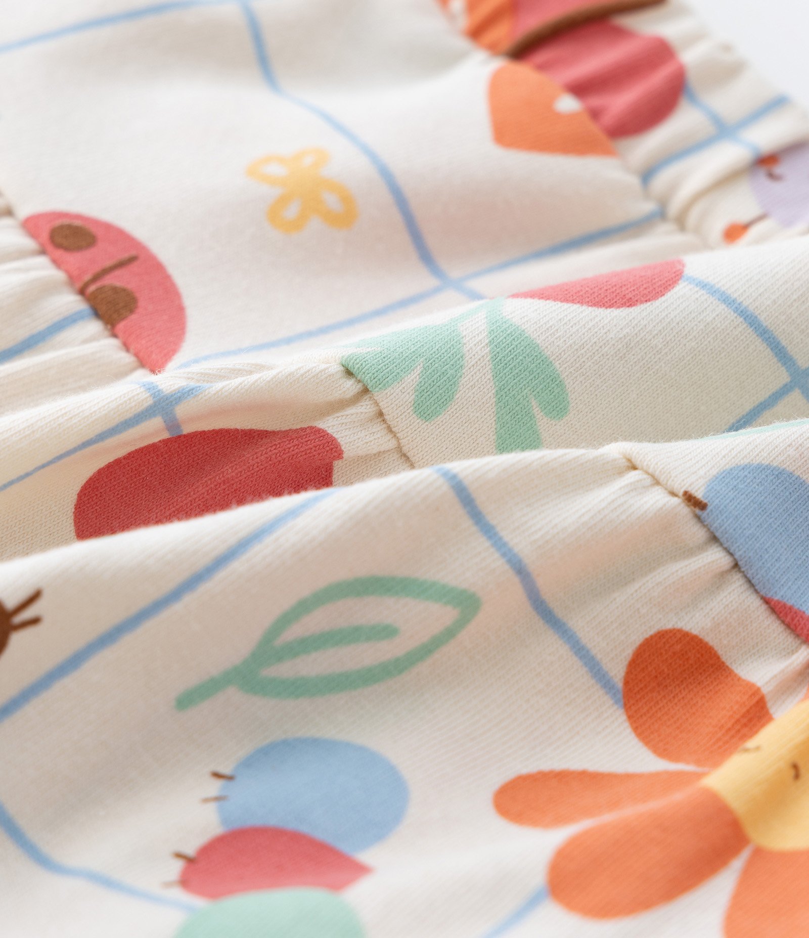 Conjunto Infantil com Estampa Solzinho e Flores - Tam 0 a 18 meses Bege 7