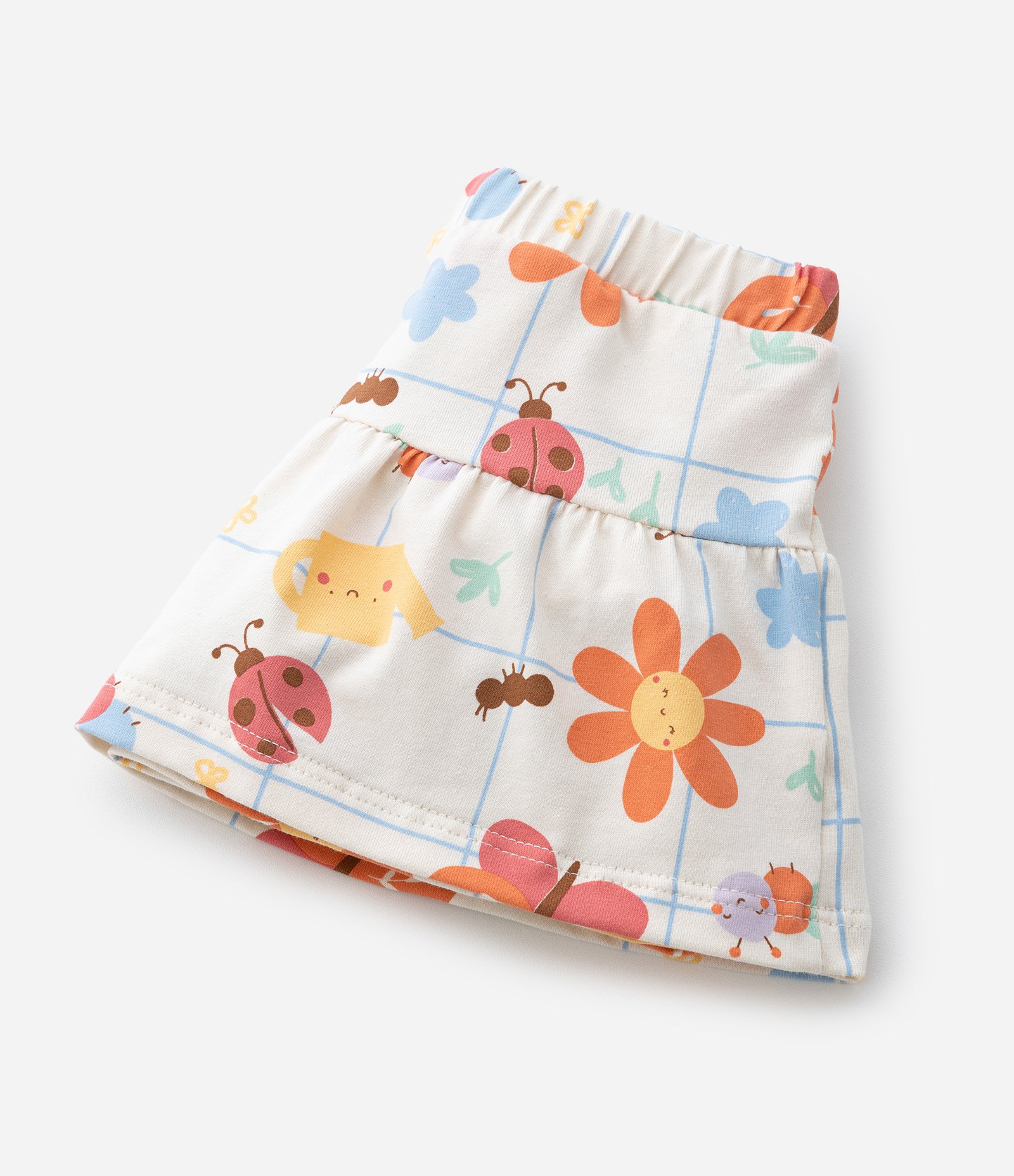 Conjunto Infantil com Estampa Solzinho e Flores - Tam 0 a 18 meses Bege 8