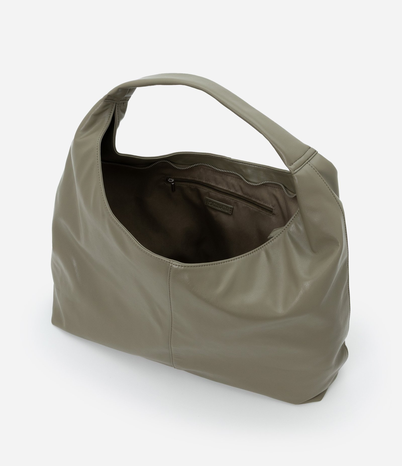 Bolsa Hobo Grande em Pu Verde 6