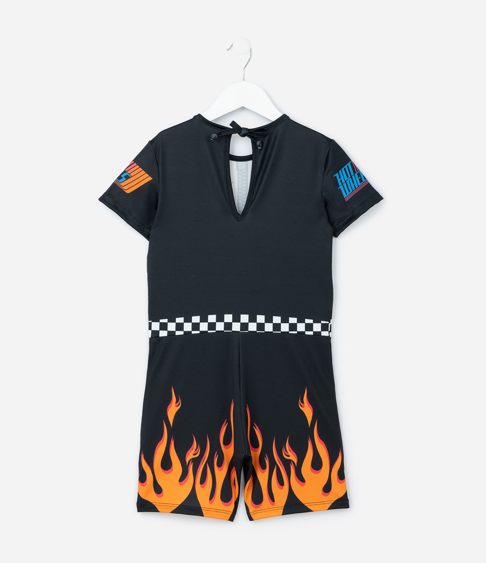 Macacão Infantil com Luva e Estampa Hot Wheels - Tam 3 a 8 Anos Preto 4