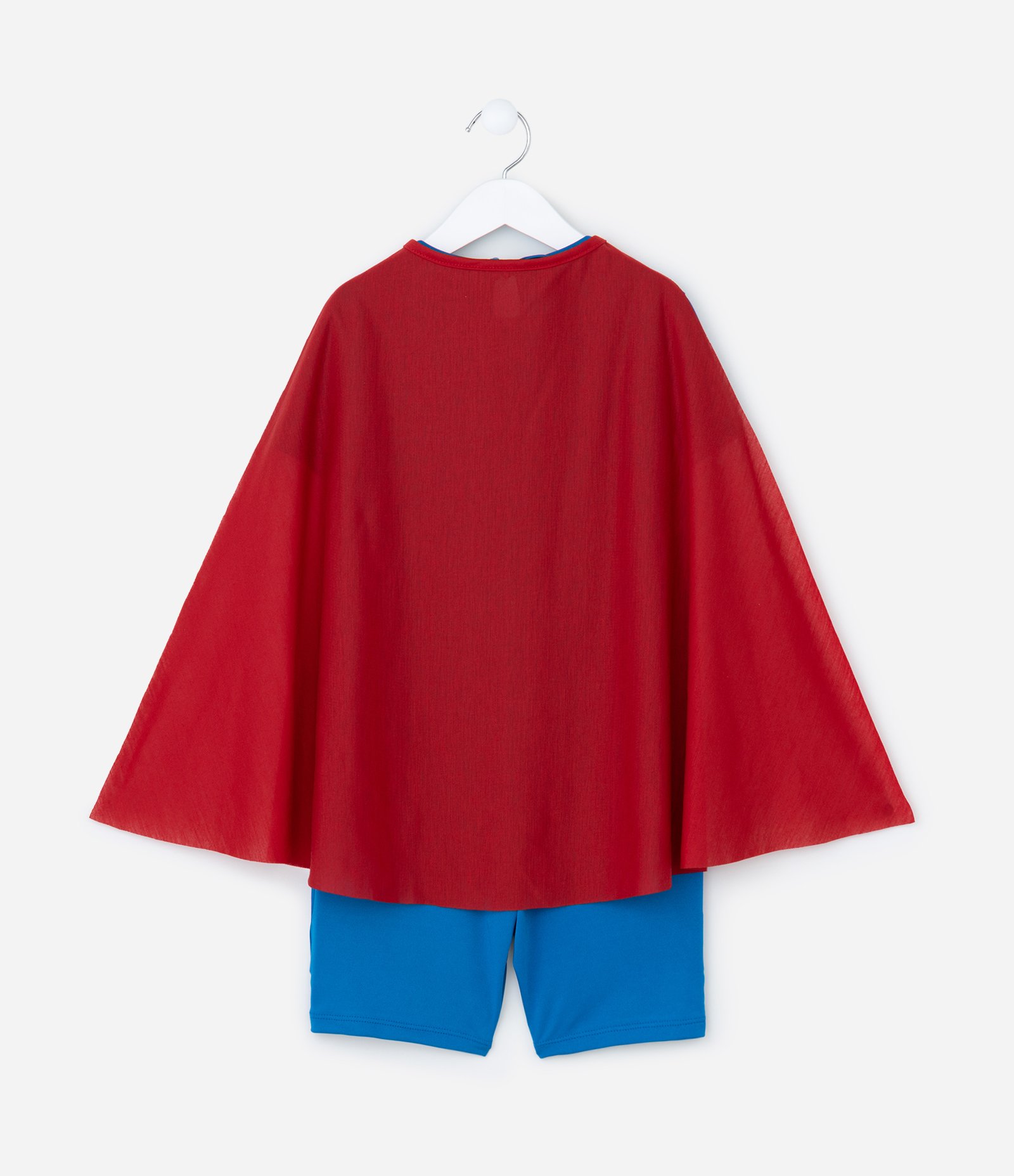 Macacão Infantil com Estampa Super-Homem com Capa - Tam 3 a 8 Anos Azul/Vermelho 3