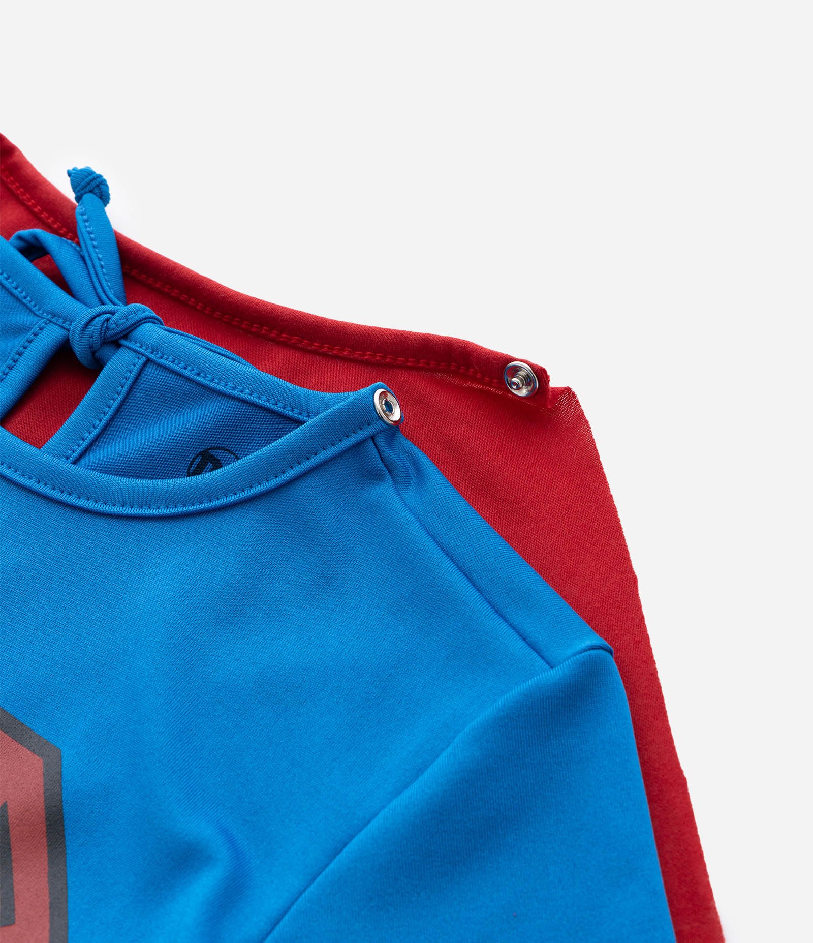 Macacão Infantil com Estampa Super-Homem com Capa - Tam 3 a 8 Anos Azul/Vermelho 6