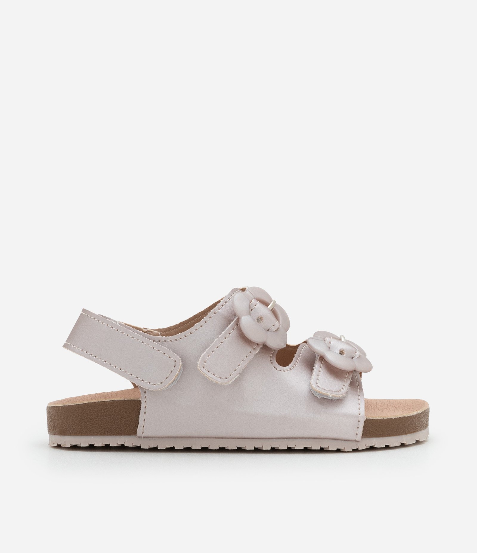 Sandália em PU Infantil com Fivela Florzinha - Tam 20 a 27 Rosa 6
