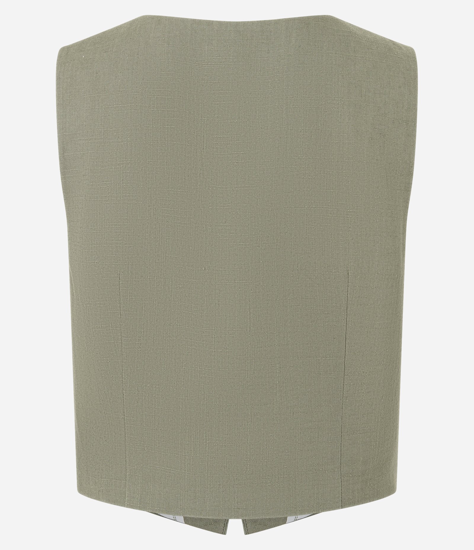 Colete em Viscolinho com Fechamento por Botões Contrastantes Verde 8