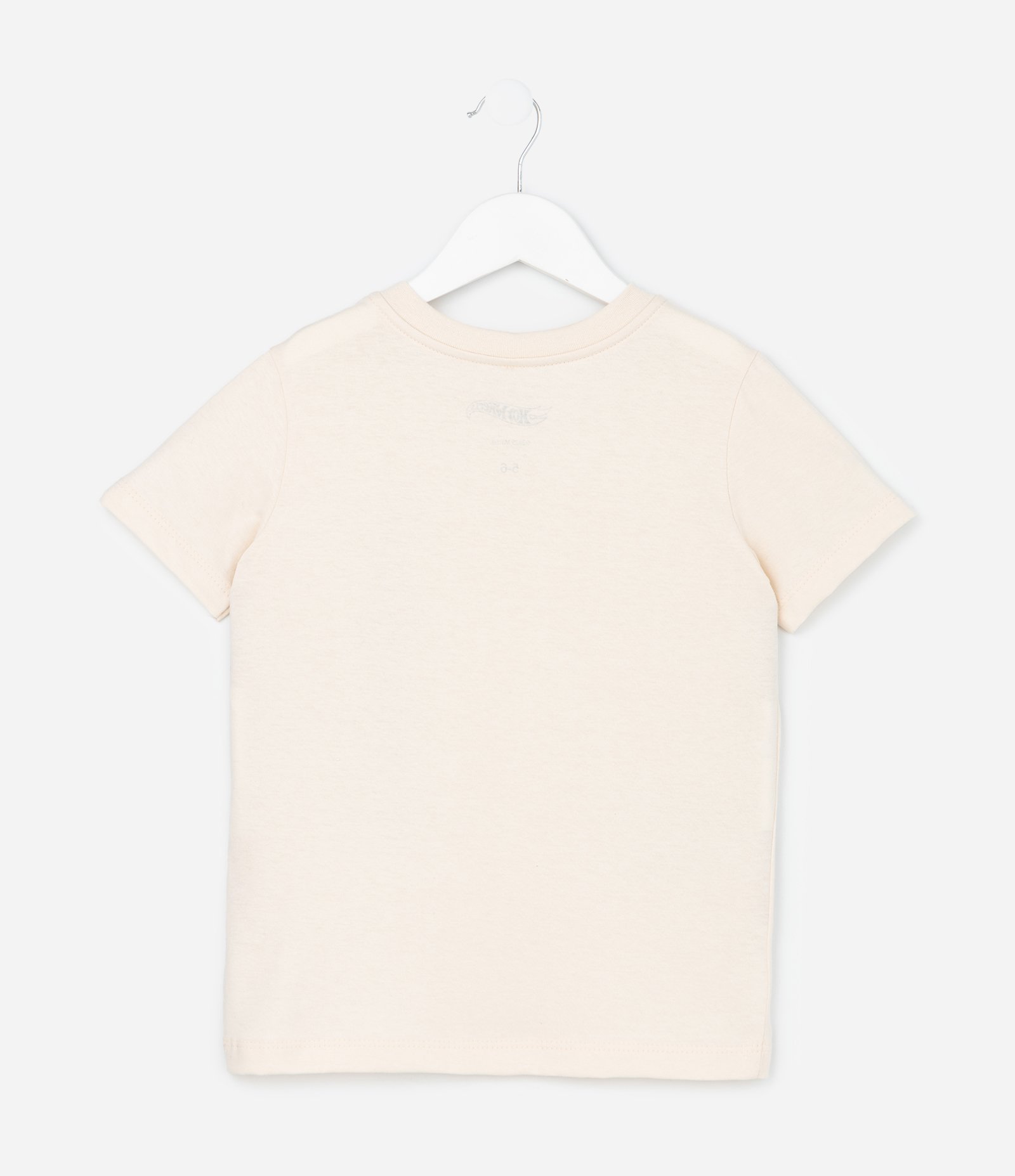 Camiseta Infantil com Luvinhas e Estampa Hot Wheels - Tam 3 a 10 Anos Bege 3