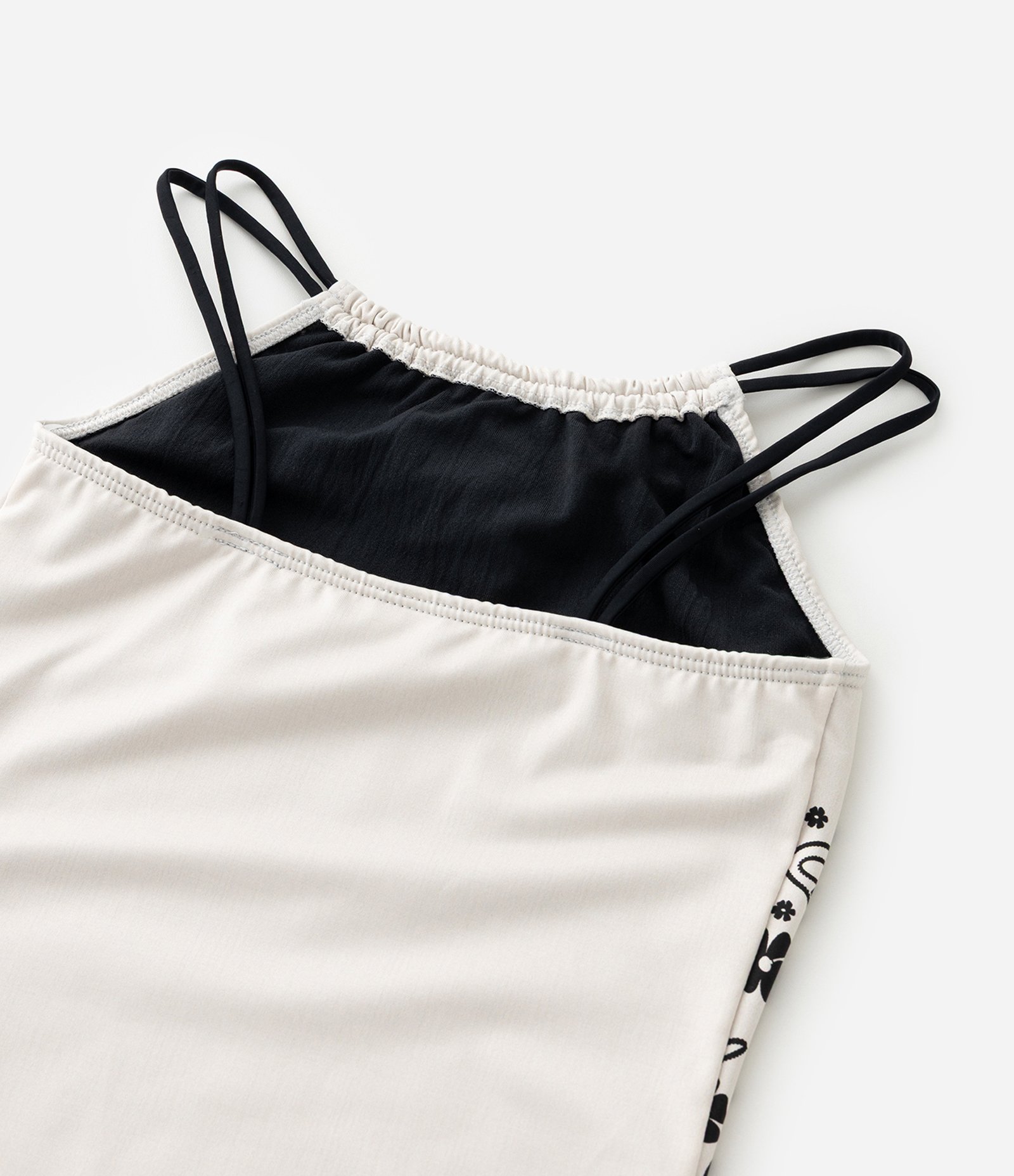 Maiô Infantil com Alças Duplas e Estampa Coqueiro - Tam 5 a 14 Anos Off White 4