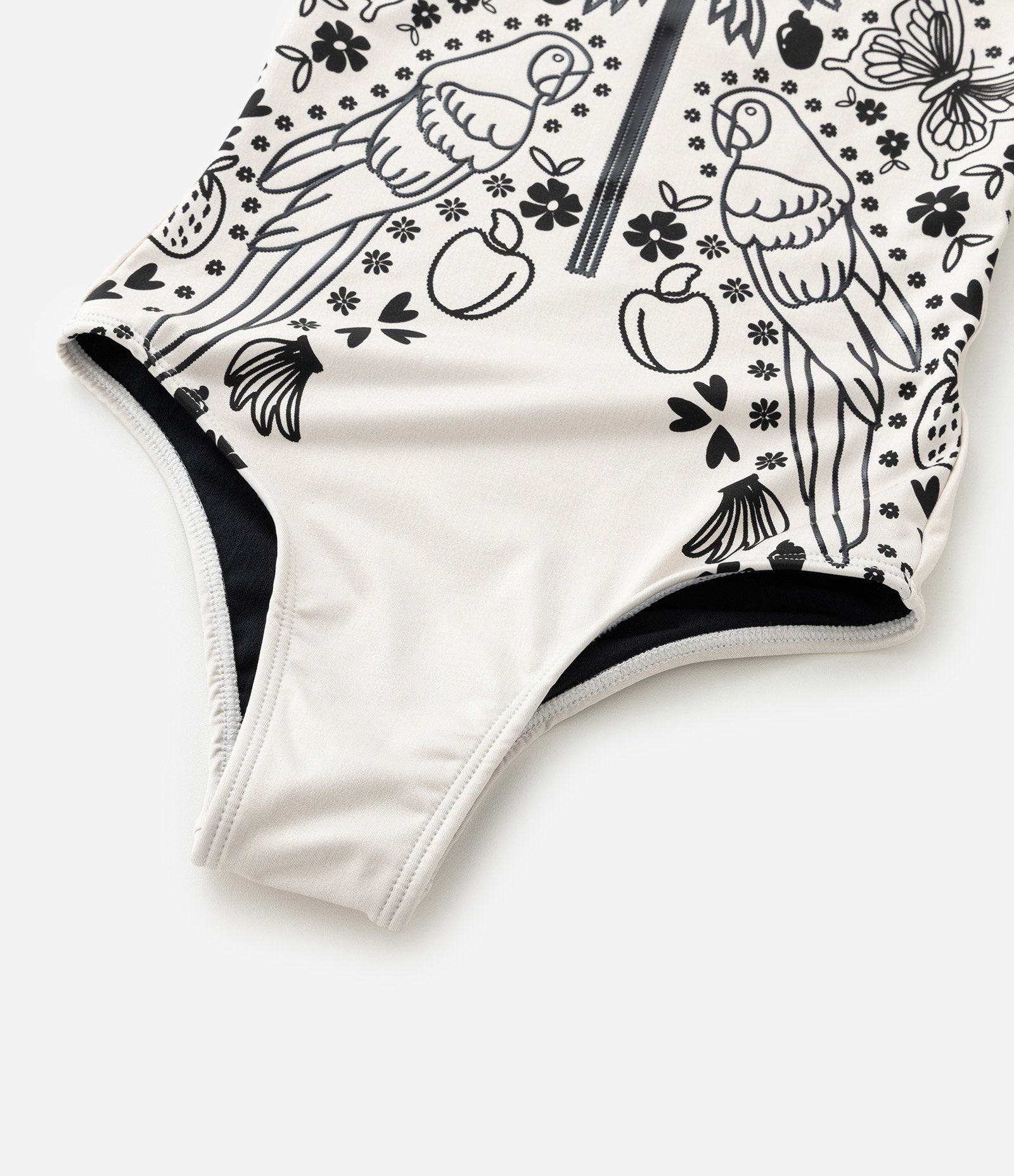 Maiô Infantil com Alças Duplas e Estampa Coqueiro - Tam 5 a 14 Anos Off White 5