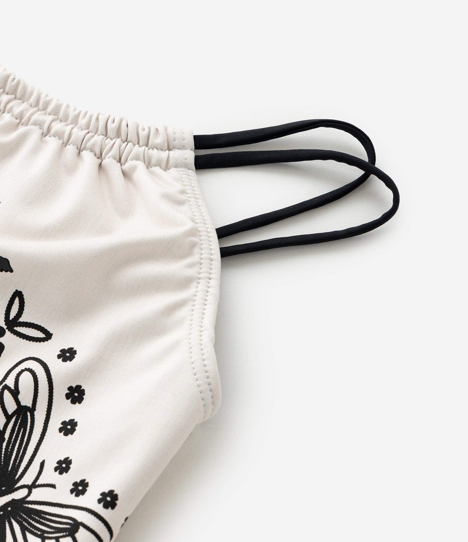 Maiô Infantil com Alças Duplas e Estampa Coqueiro - Tam 5 a 14 Anos Off White 6