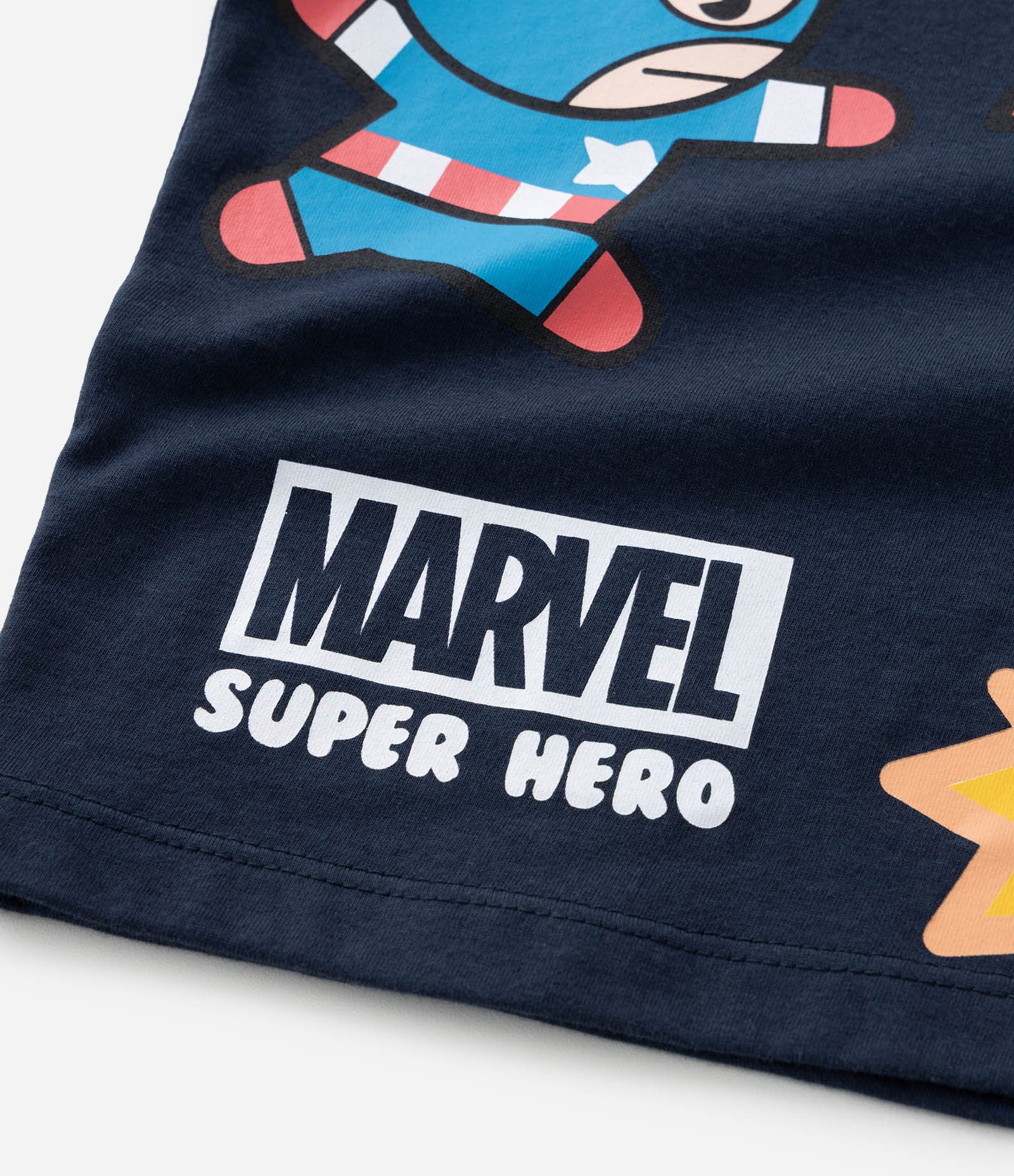 Camiseta Infantil com Estampa Avengers Baby - Tam 2 a 6 Anos Azul 7