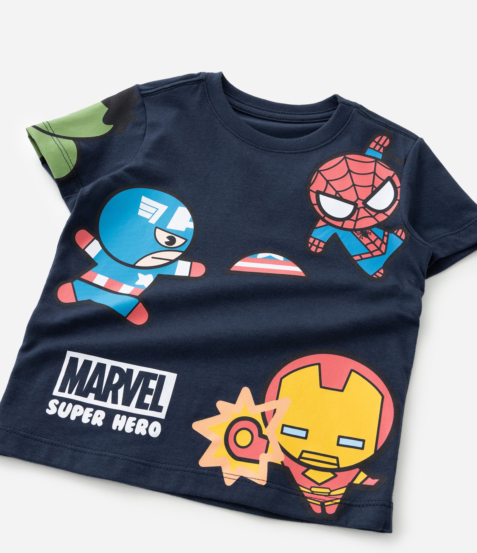 Camiseta Infantil com Estampa Avengers Baby - Tam 2 a 6 Anos Azul 8