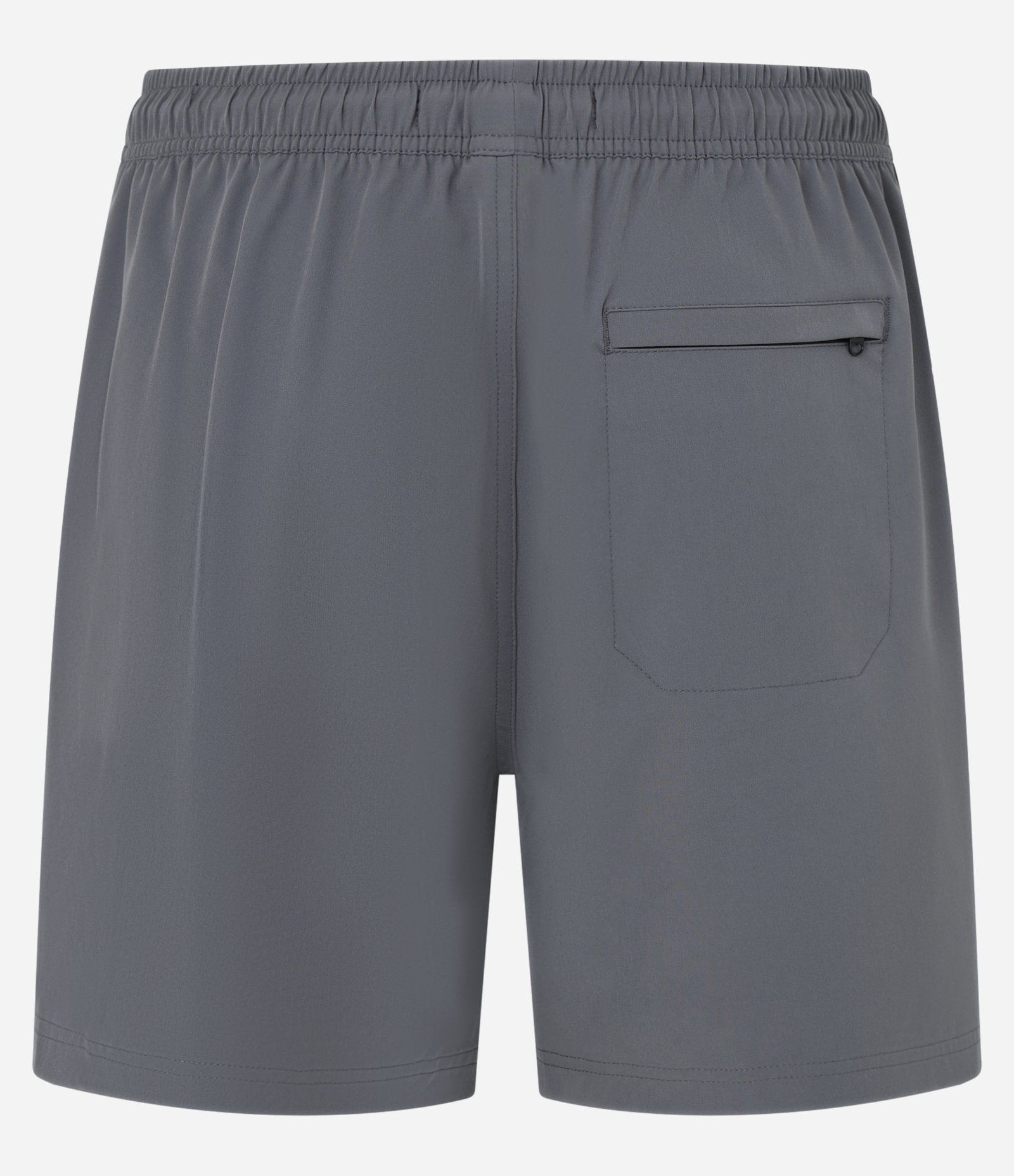 Bermuda com Detalhe de Etiqueta Emborrachada Cinza 2