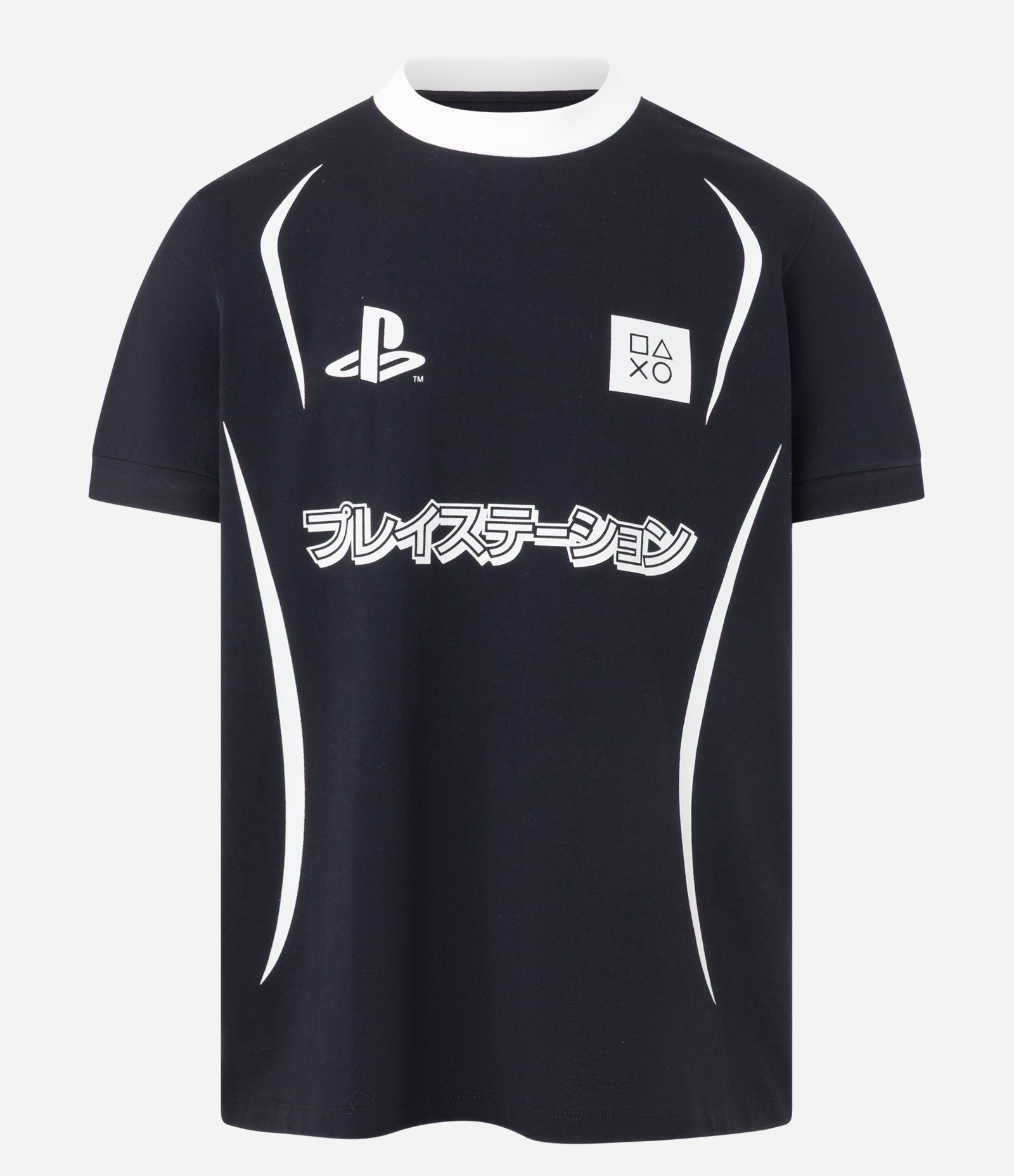 Camiseta Comfort em Algodão com Estampa Play Station Preto 6