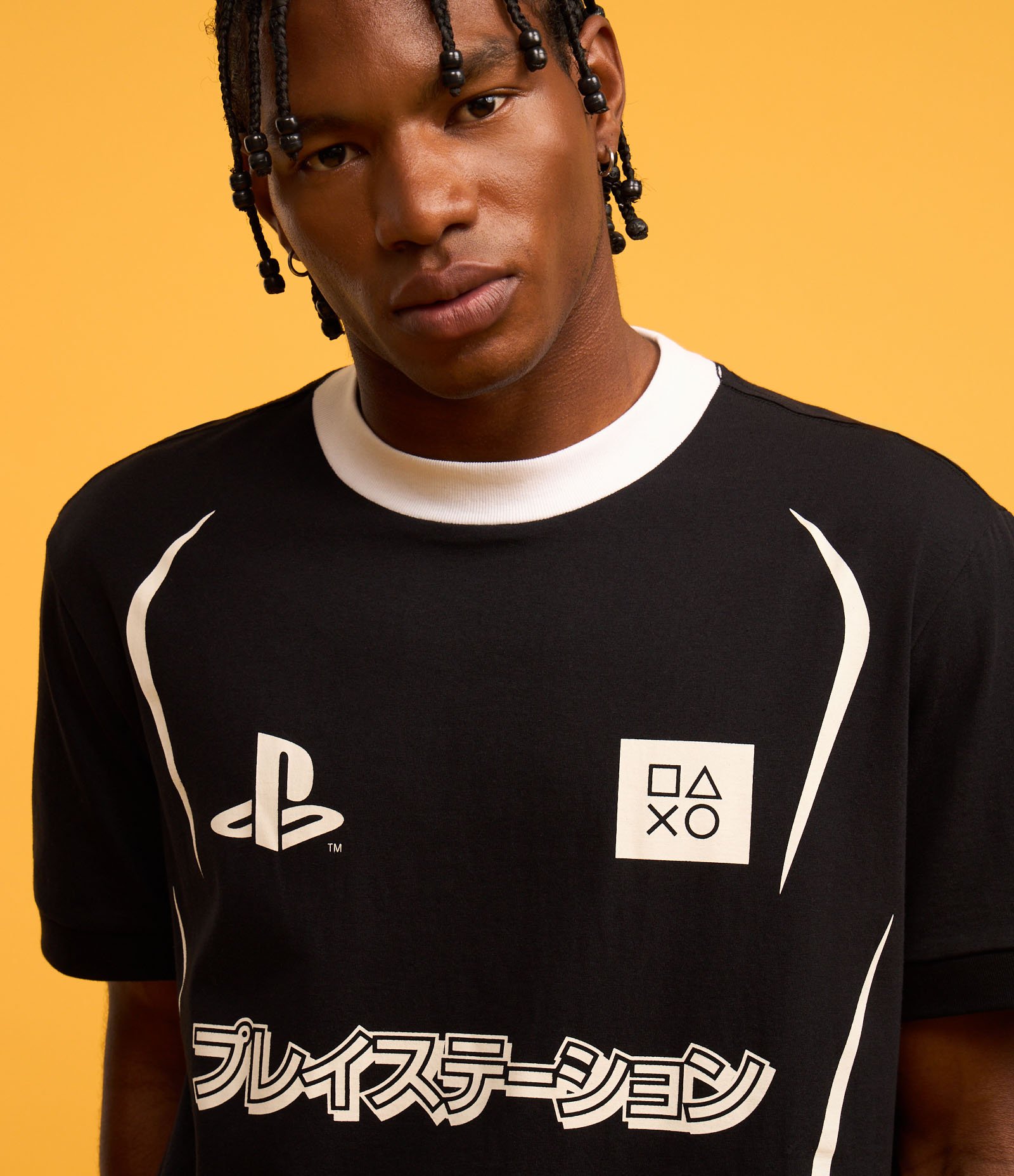 Camiseta Comfort em Algodão com Estampa Play Station Preto 5