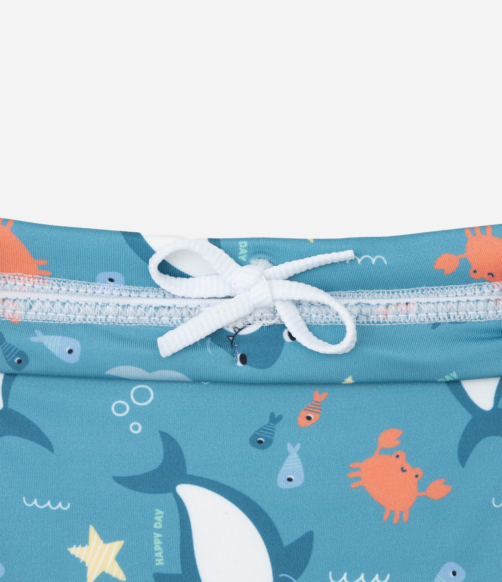 Sunga Boxer Infantil com Estampa Fundo do Mar - Tam 1 a 4 Anos Azul 4
