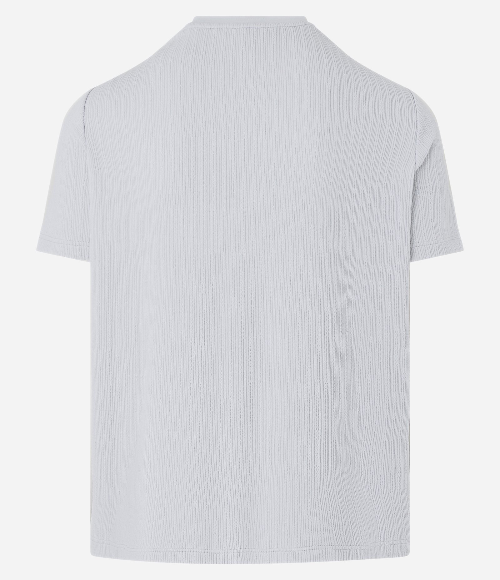 Camiseta Slim com Textura Vertical Cinza 8