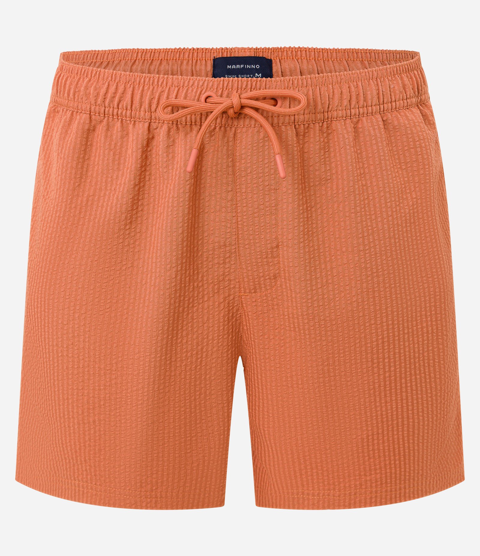 Bermuda de Praia em Anarruga com Textura Laranja 5