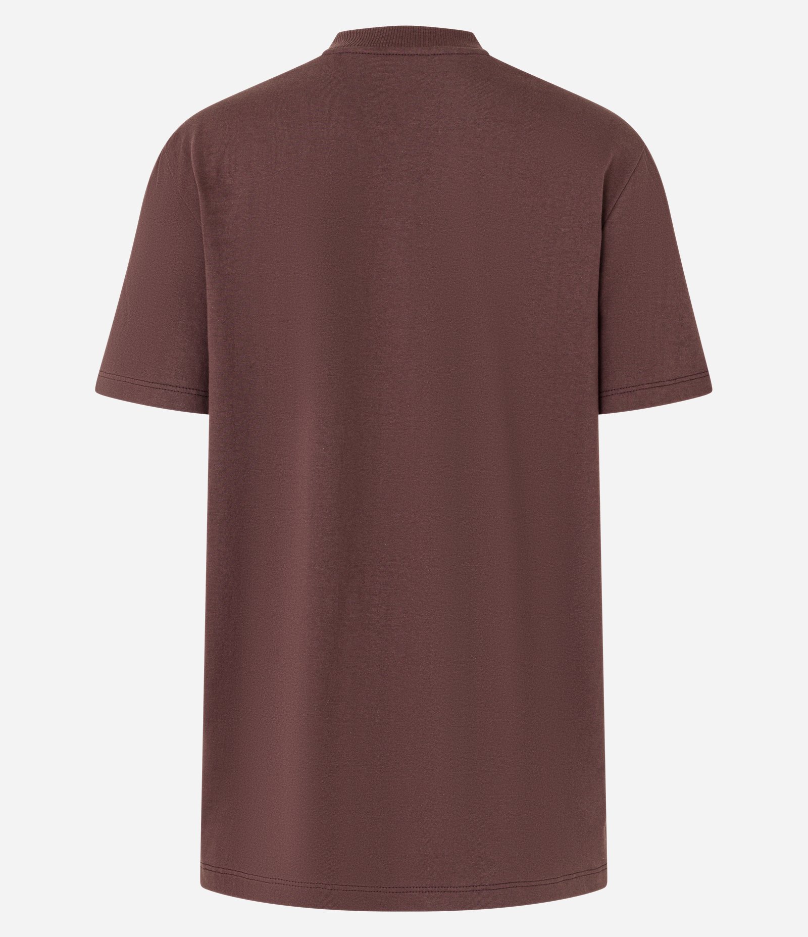 Camiseta Alongada em Algodão com Lettering I Need More Space Marrom 5