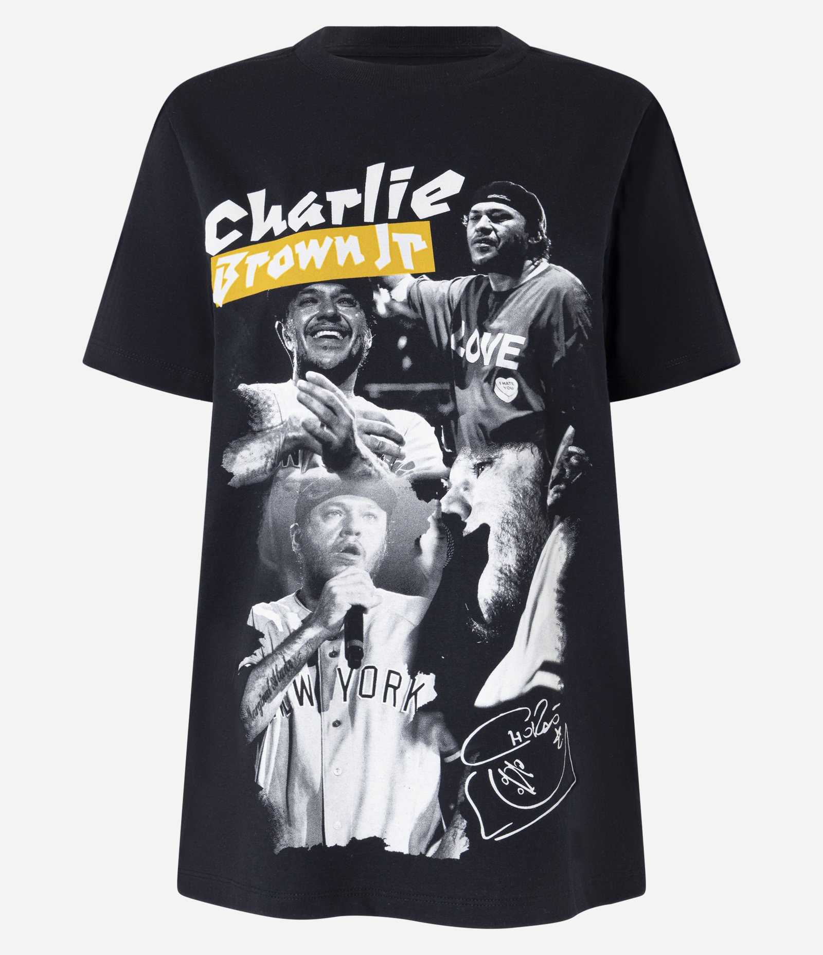 Camiseta Alongada em Algodão com Estampa CBJR Frente e Costas Preto 5