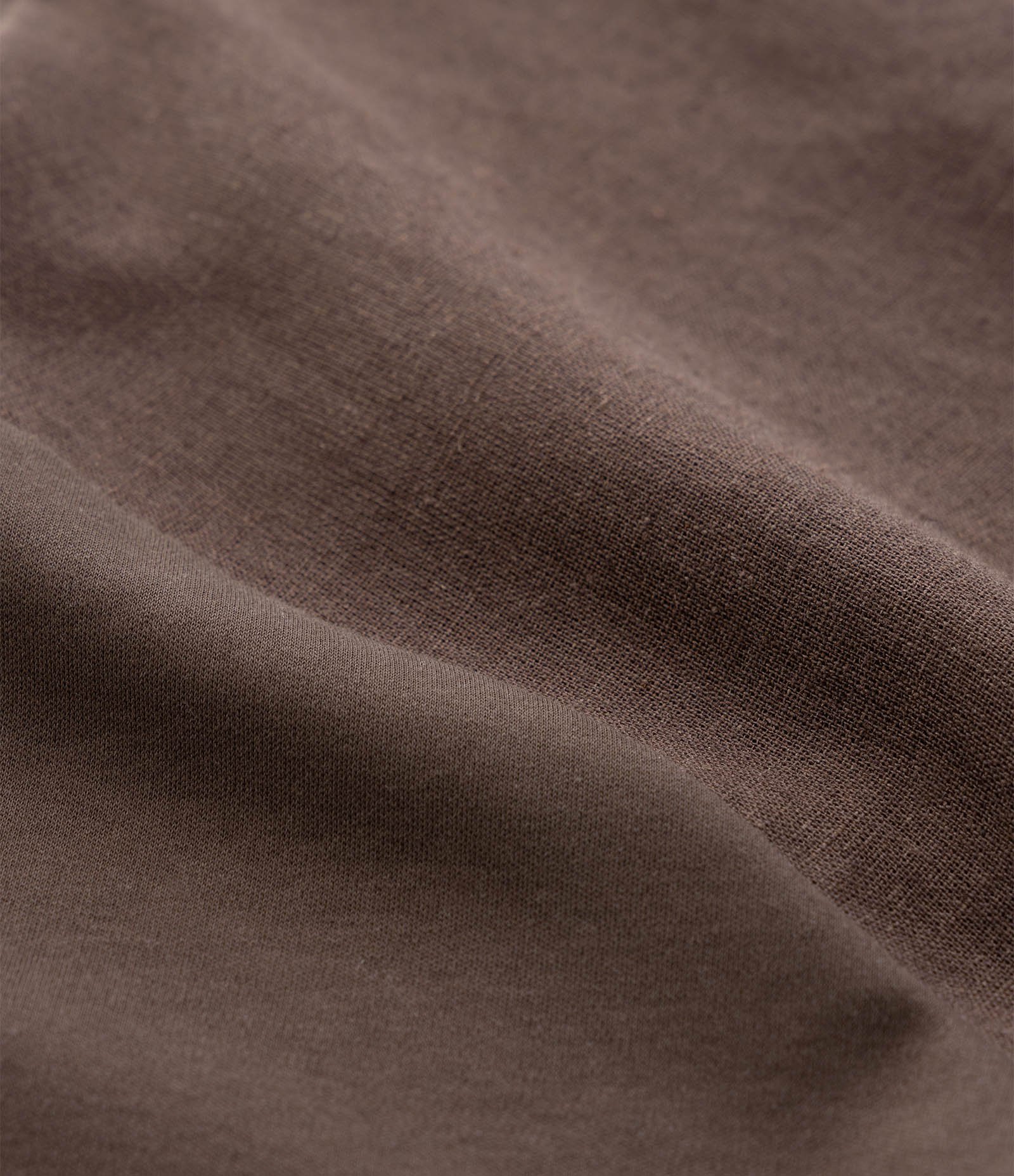 Camisa Polo Boxy em Linho e Malhão Marrom 13