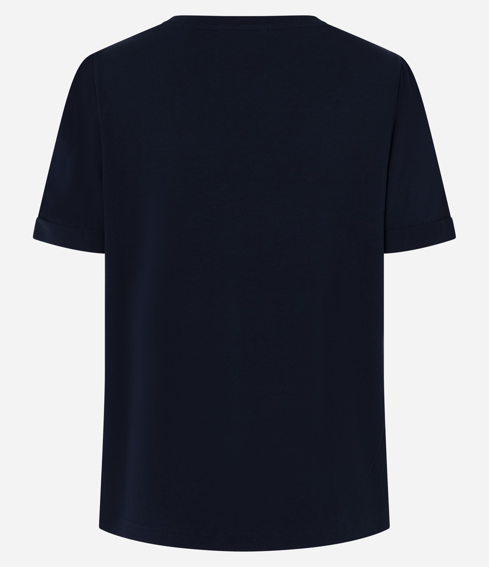 Blusa em Viscolycra com Ícones Metalizados Azul Marinho com Estrelas 3