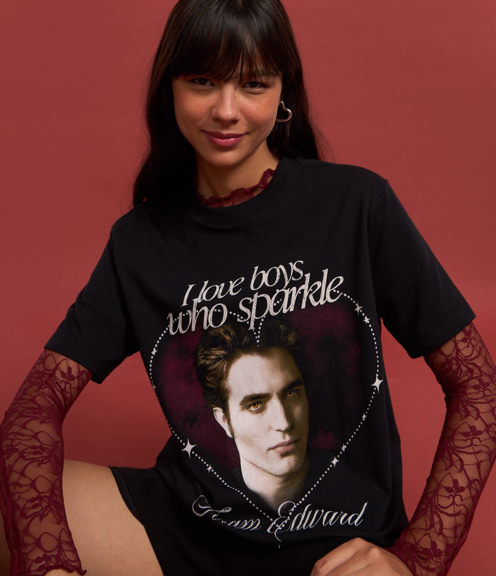Camiseta T-shirt com Estampa do Edward de Crepúsculo Preto 4