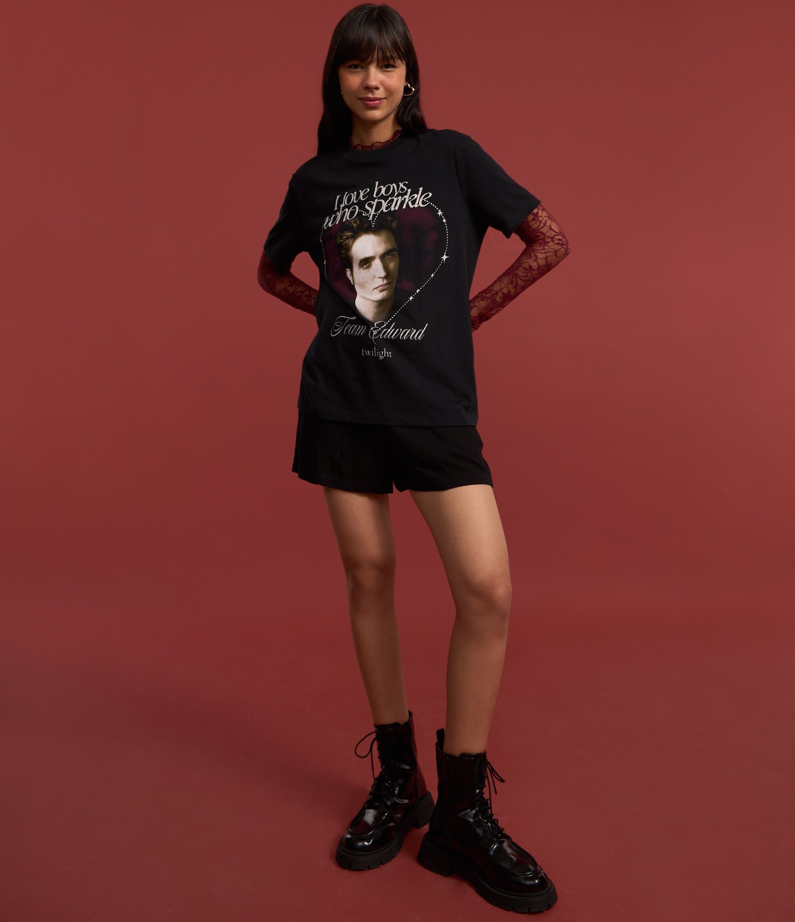 Camiseta T-shirt com Estampa do Edward de Crepúsculo Preto 5