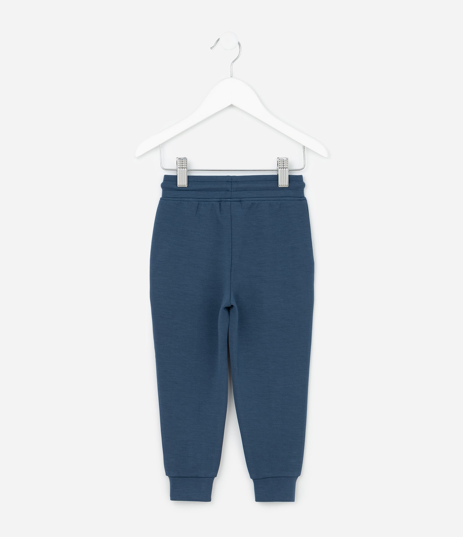 Calça Infantil em Modal com Recortes e Bolsos - Tam 1 a 6 Anos Azul Escuro 2
