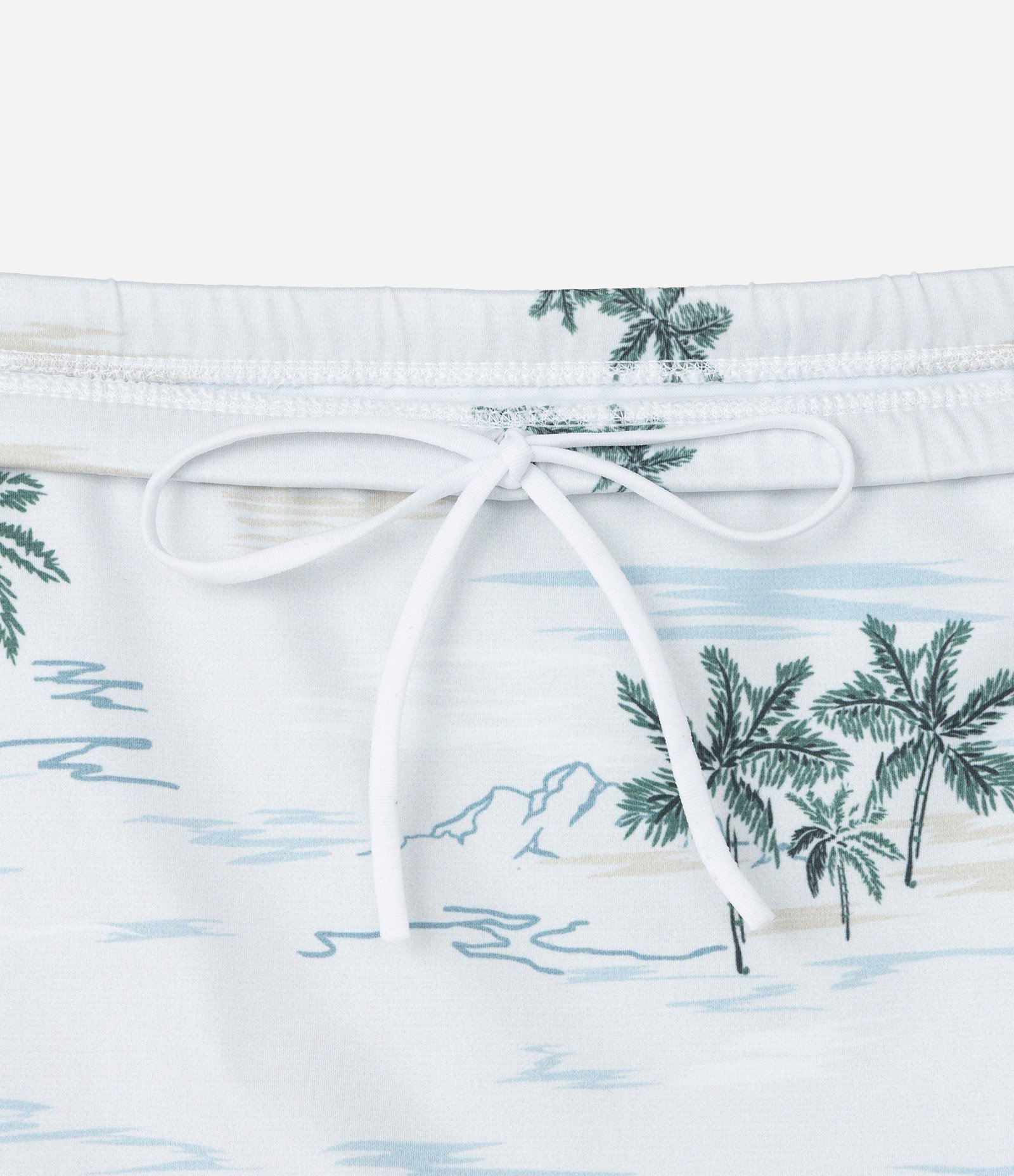 Sunga Boxer em Microfibra com Estampa Tropical Bege 5