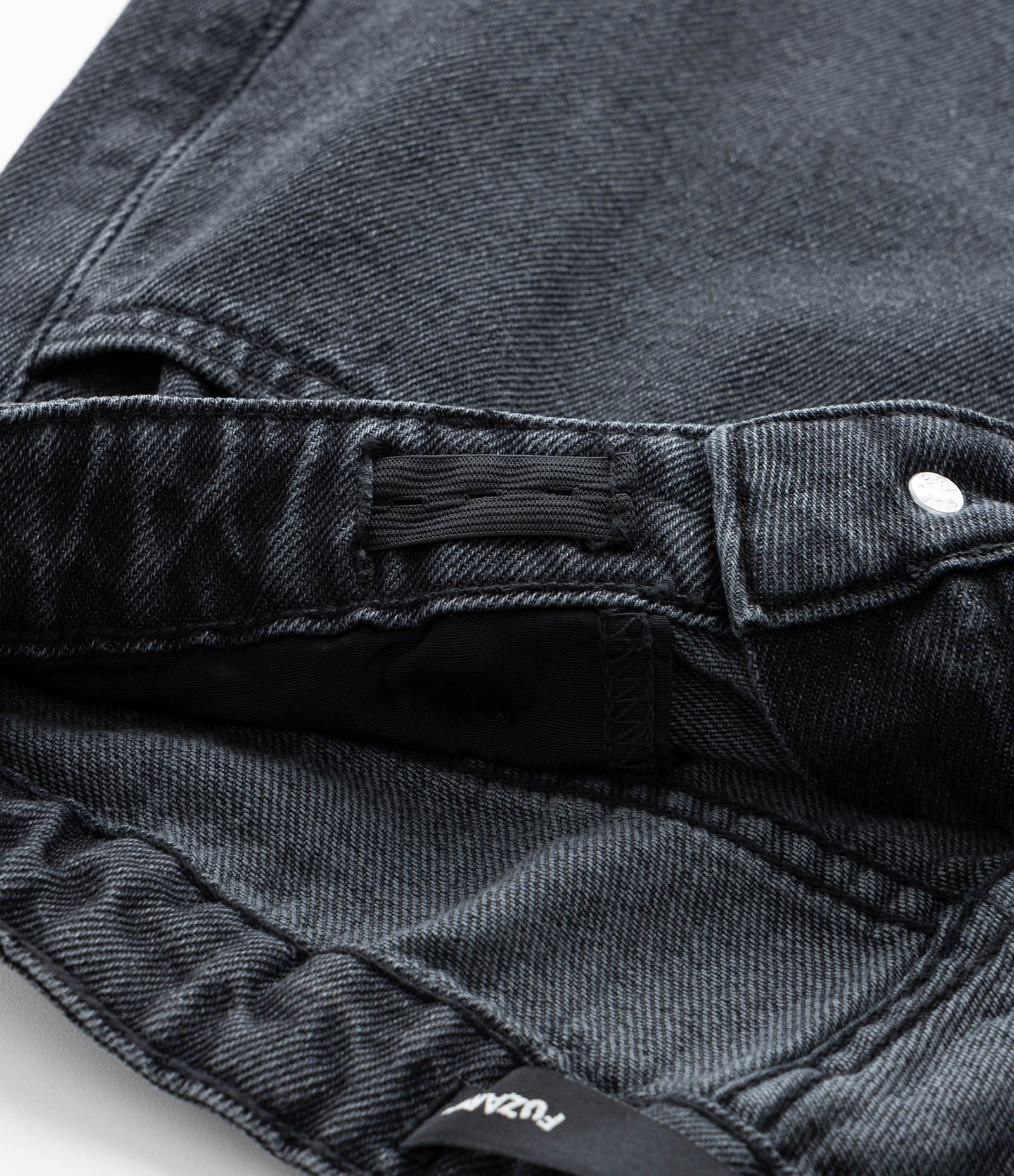 Calça Wide Leg Infantil Jeans com Brilhos - Tam 5 a 14 Anos Preto 4