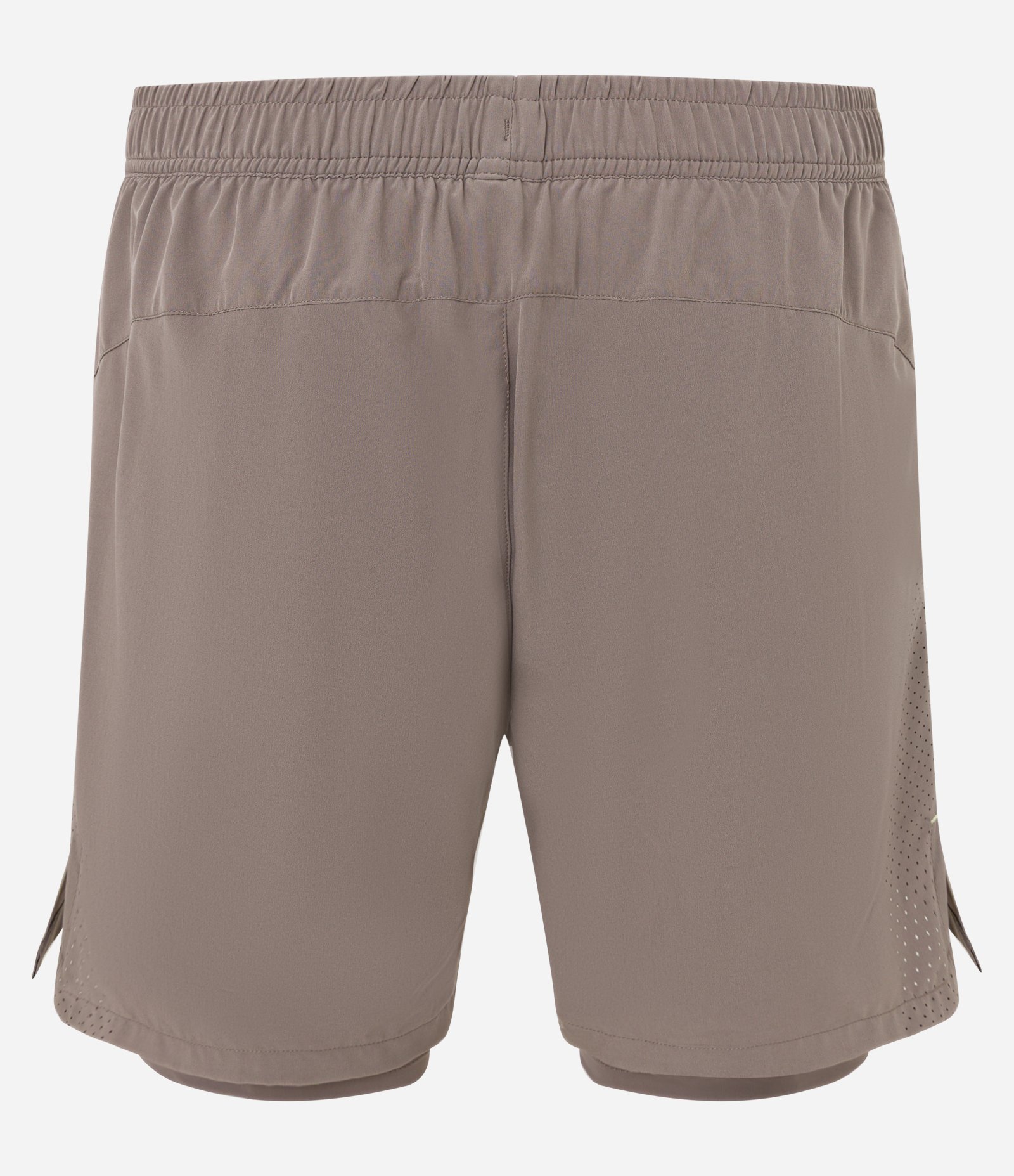 Bermuda Esportiva com Short de Compressão Marrom 9