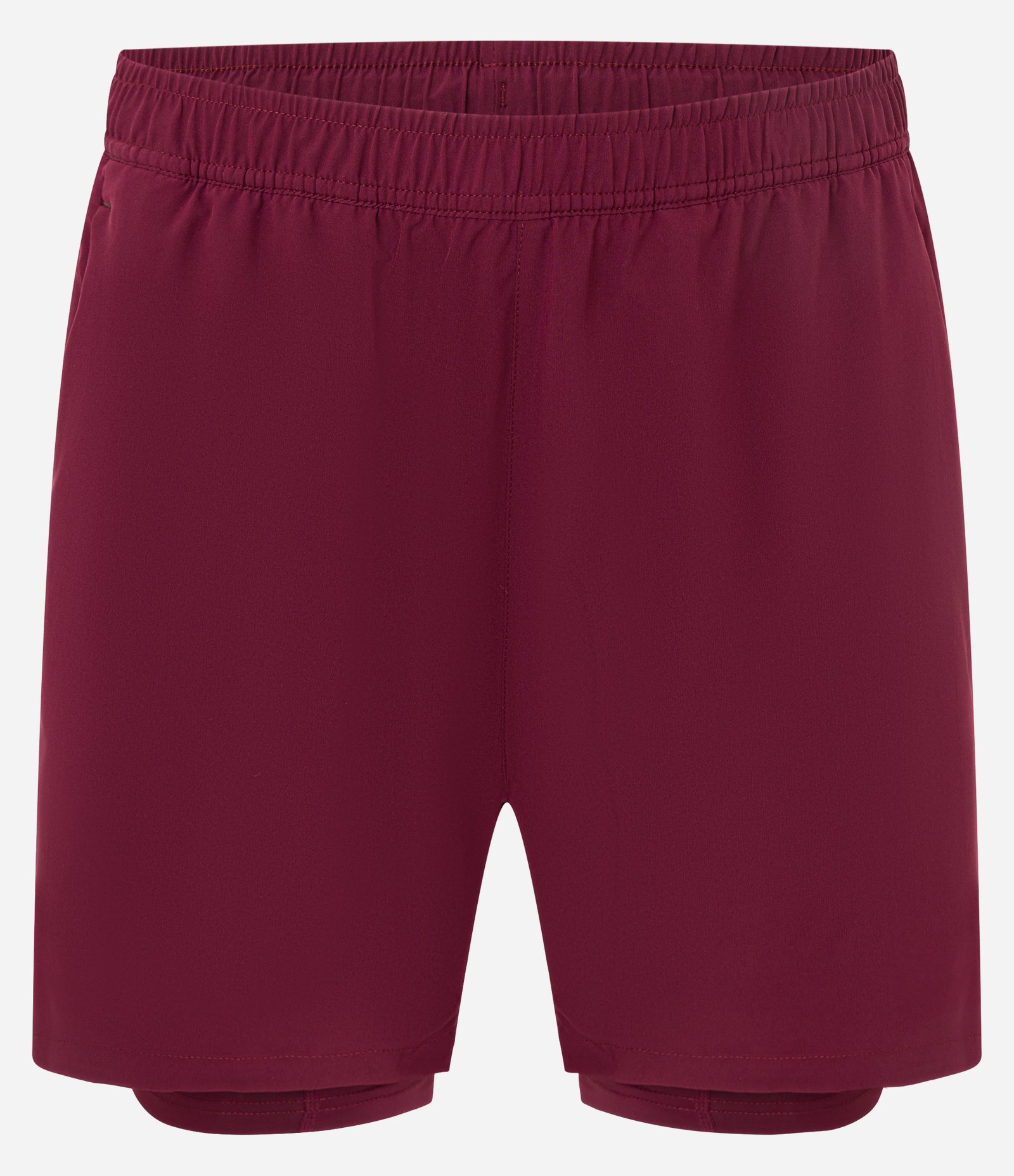 Bermuda Esportiva com Short de Compressão Bordo 6