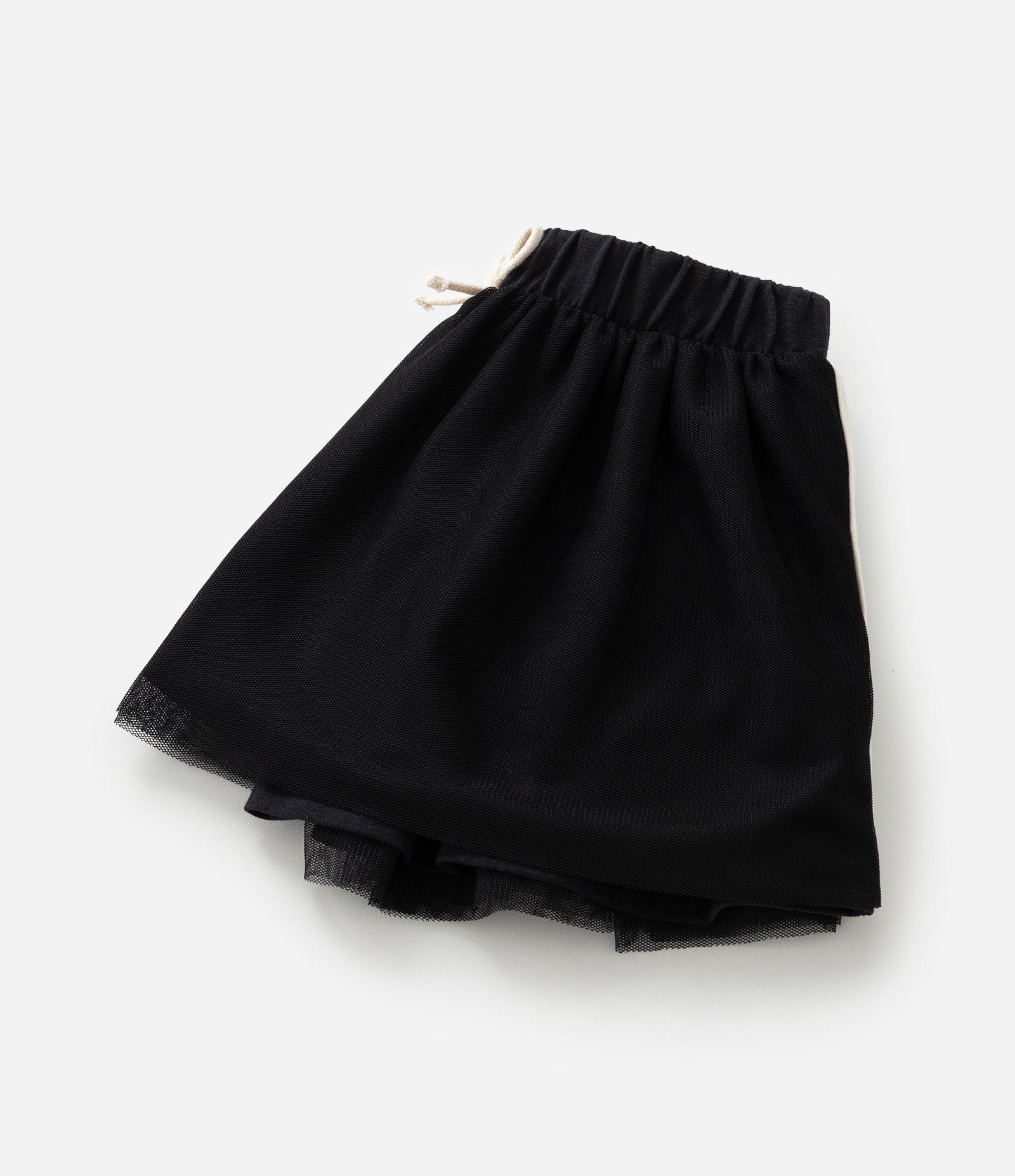 Saia Infantil em Tule com Listra Contrastante - Tam 1 a 6 Anos Preto 7