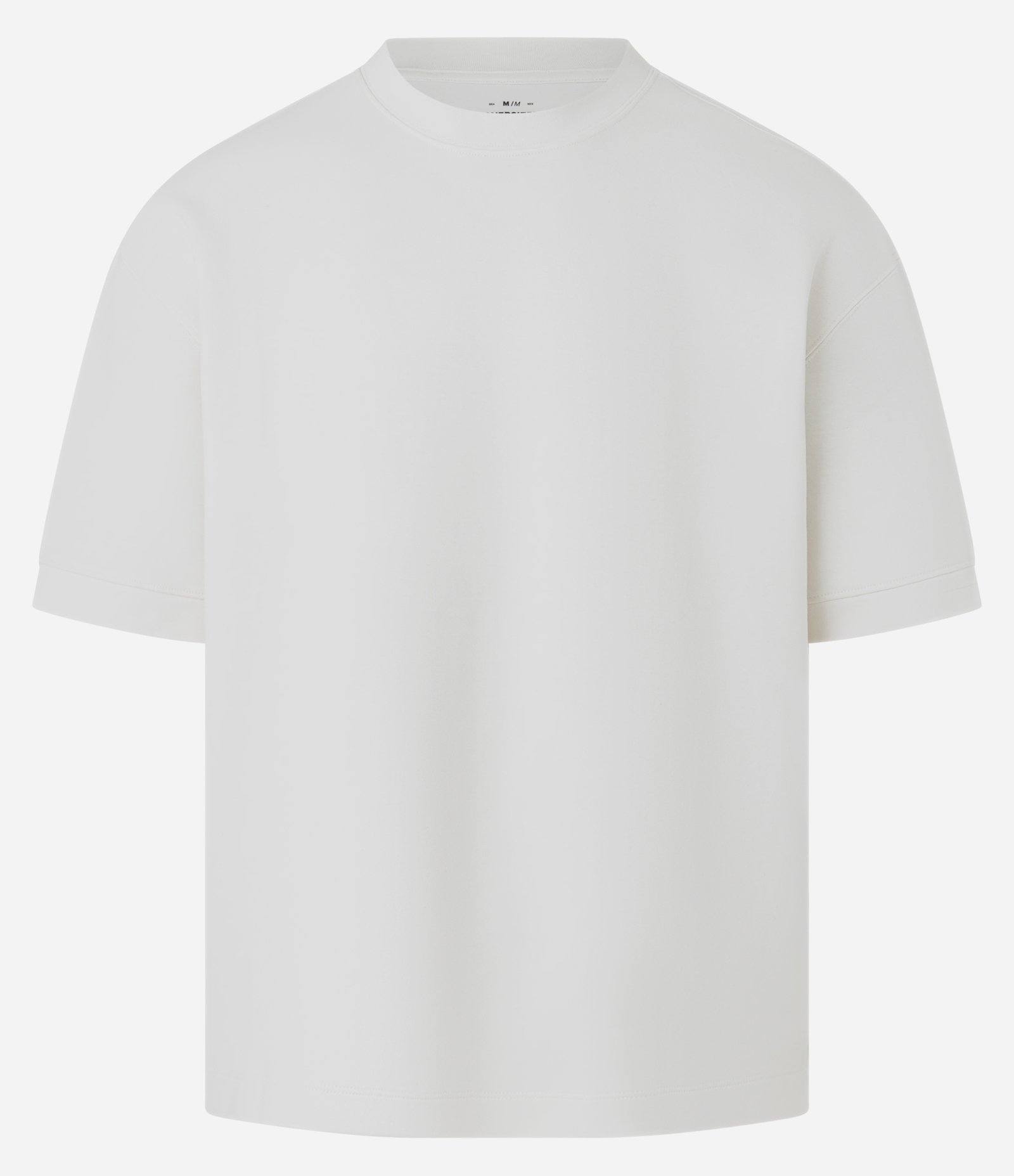 Camiseta Oversized em Moletinho com Cava Deslocada Branco 5