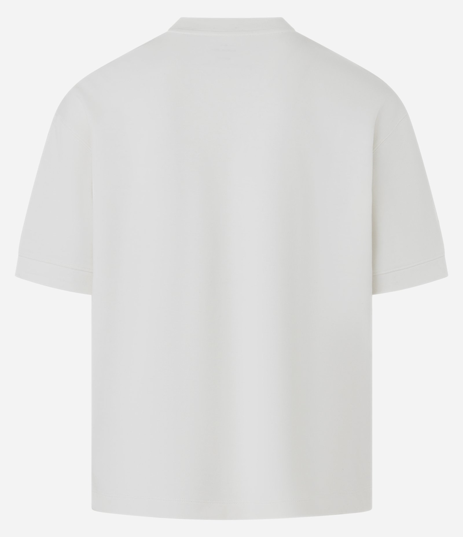 Camiseta Oversized em Moletinho com Cava Deslocada Branco 6