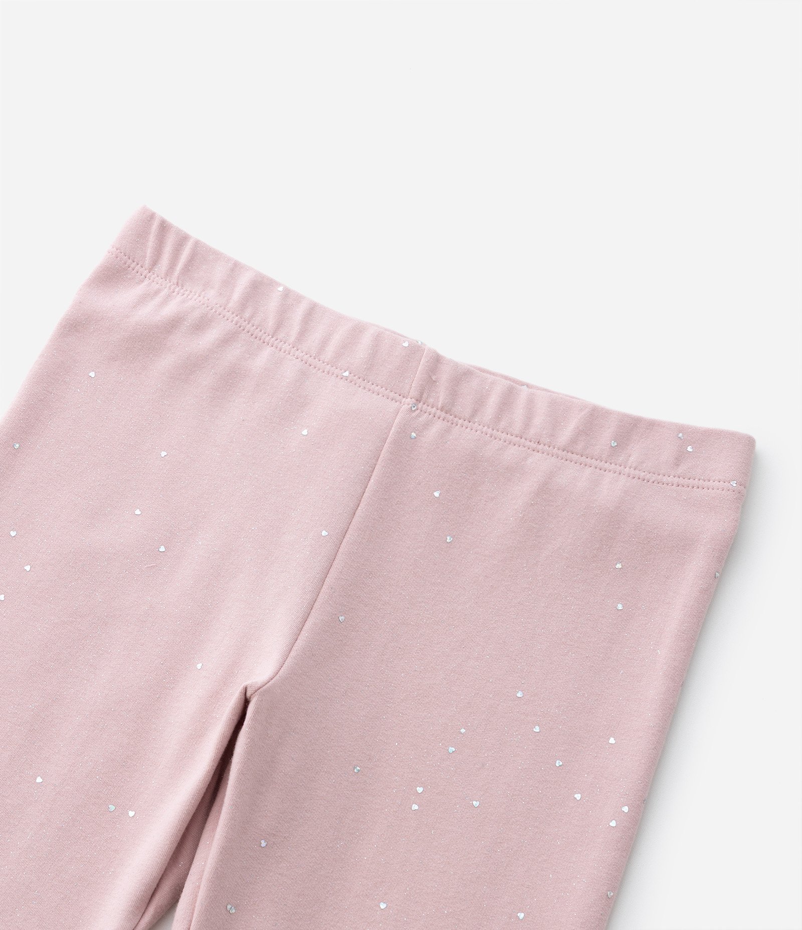 Calça Legging Infantil com Brilhos Holográficos - Tam 5 a 14 Anos Rosa 4
