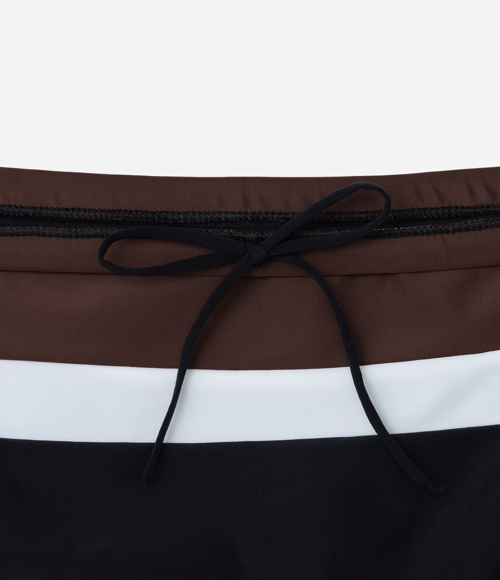 Sunga em Microfibra com Blocos de Cor Marrom/Branco/Preto 5