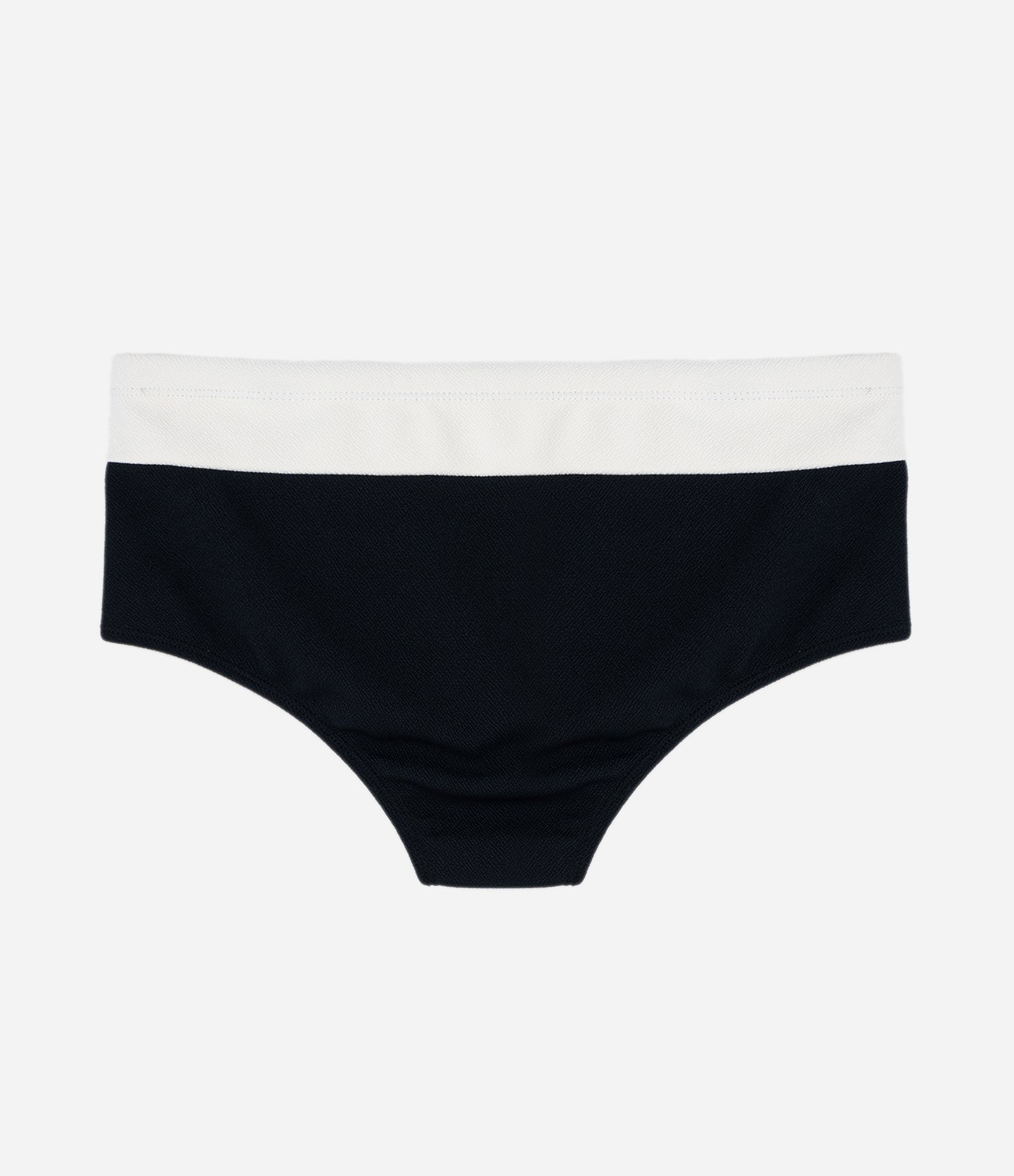 Sunga em Poliamida com Bloco de Cor Texturizada Preto/Branco 4