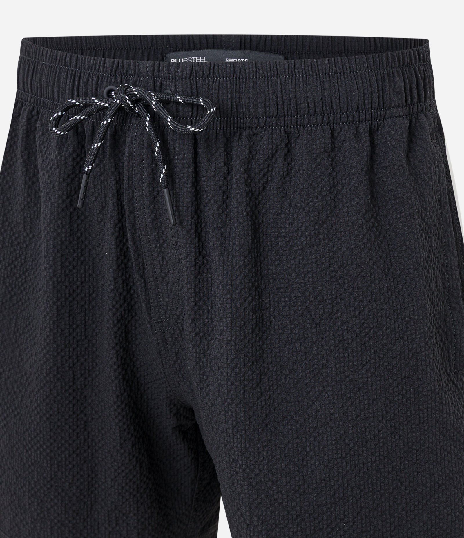 Bermuda de Banho Básica em Microfibra Texturizado Preto 2