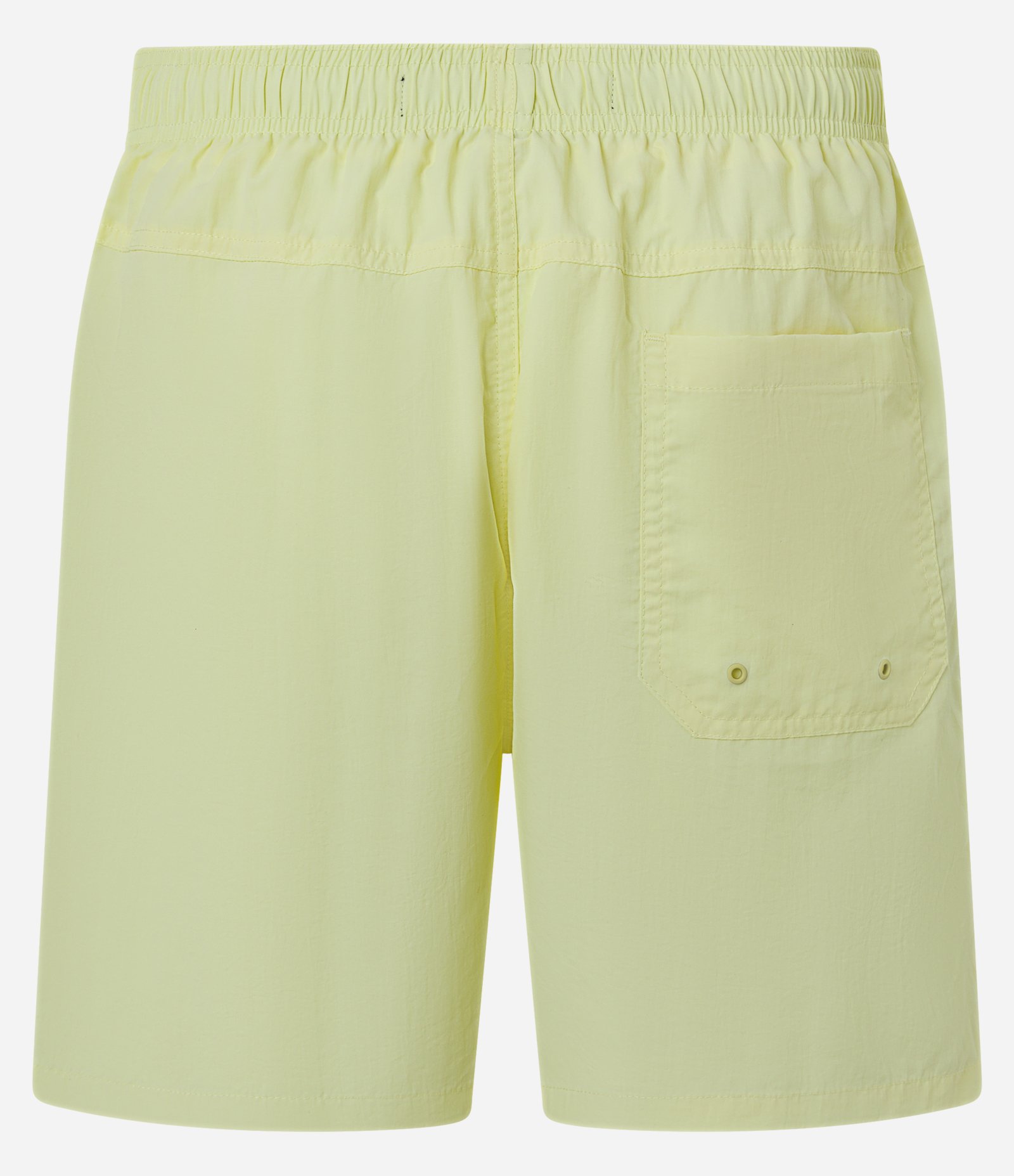 Bermuda de Banho Básica em Microfibra com Cós Elástico e Cordão Amarelo 5