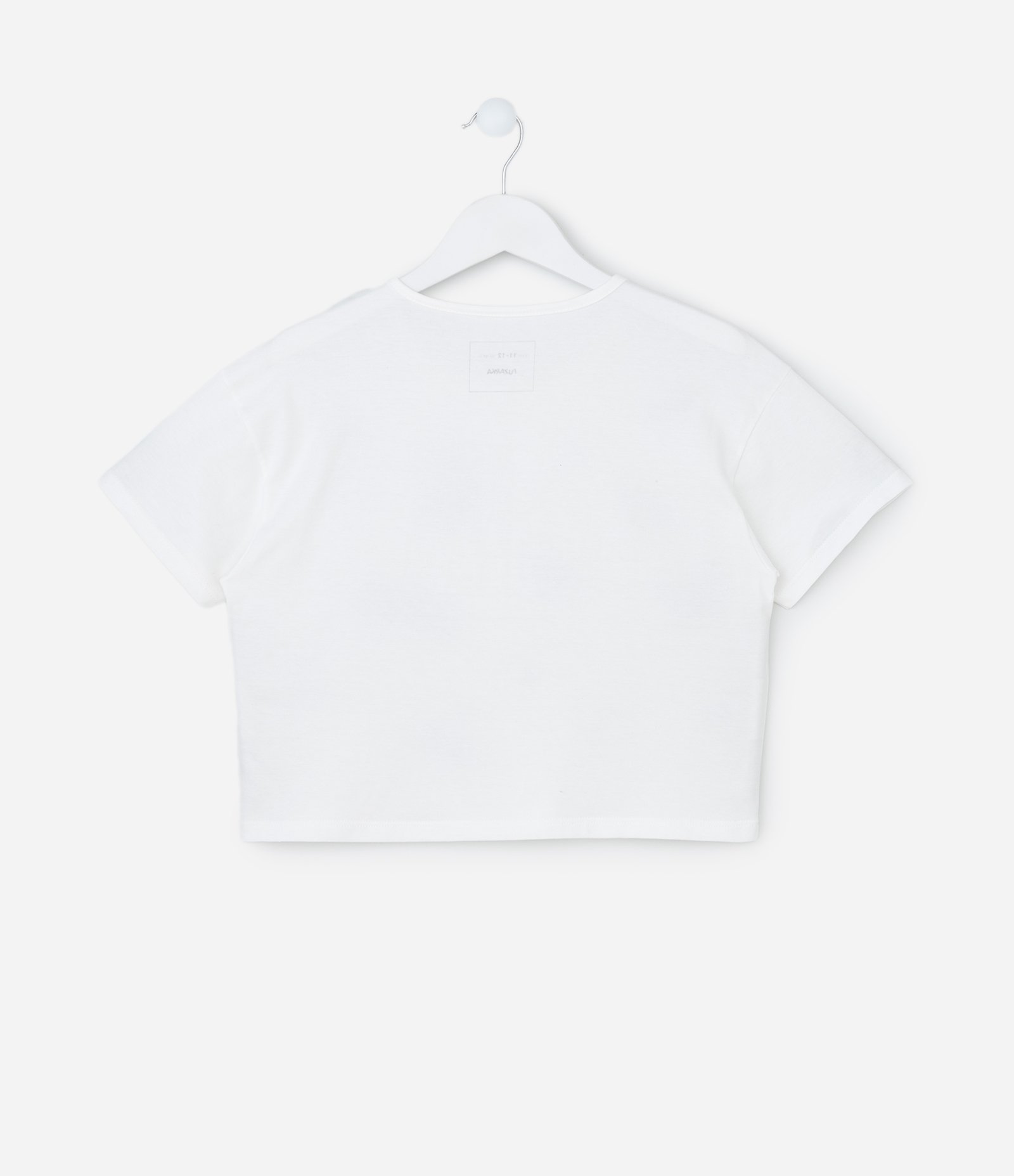 Camiseta Curta Infantil com Estampa Doodles - Tam 5 a 14 Anos Branco 2