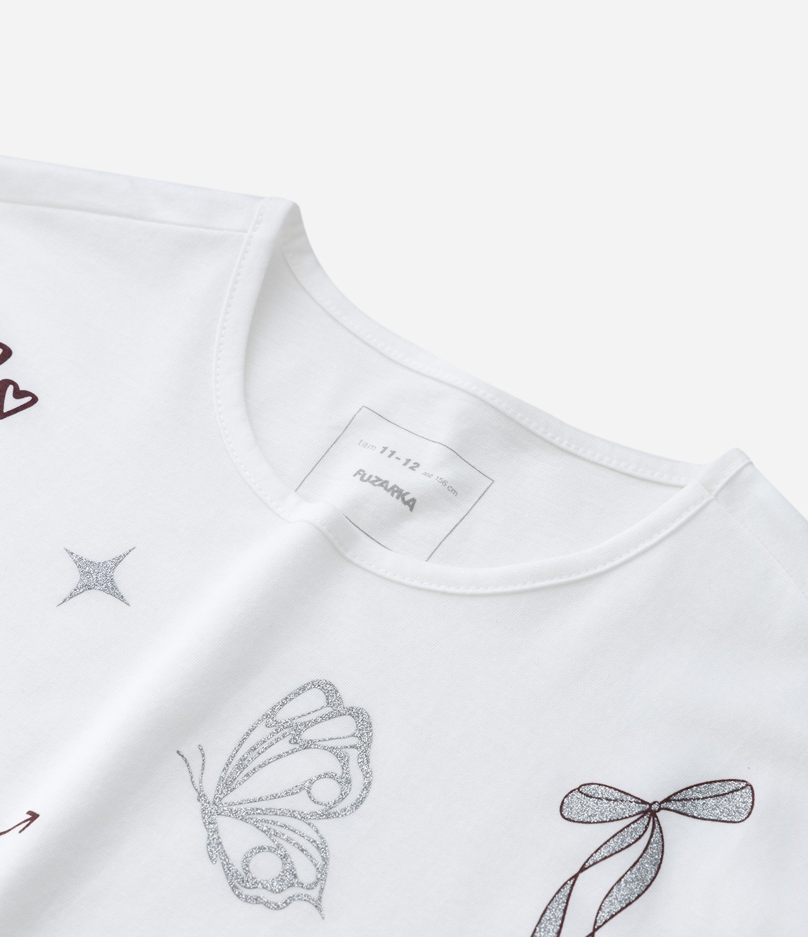 Camiseta Curta Infantil com Estampa Doodles - Tam 5 a 14 Anos Branco 4