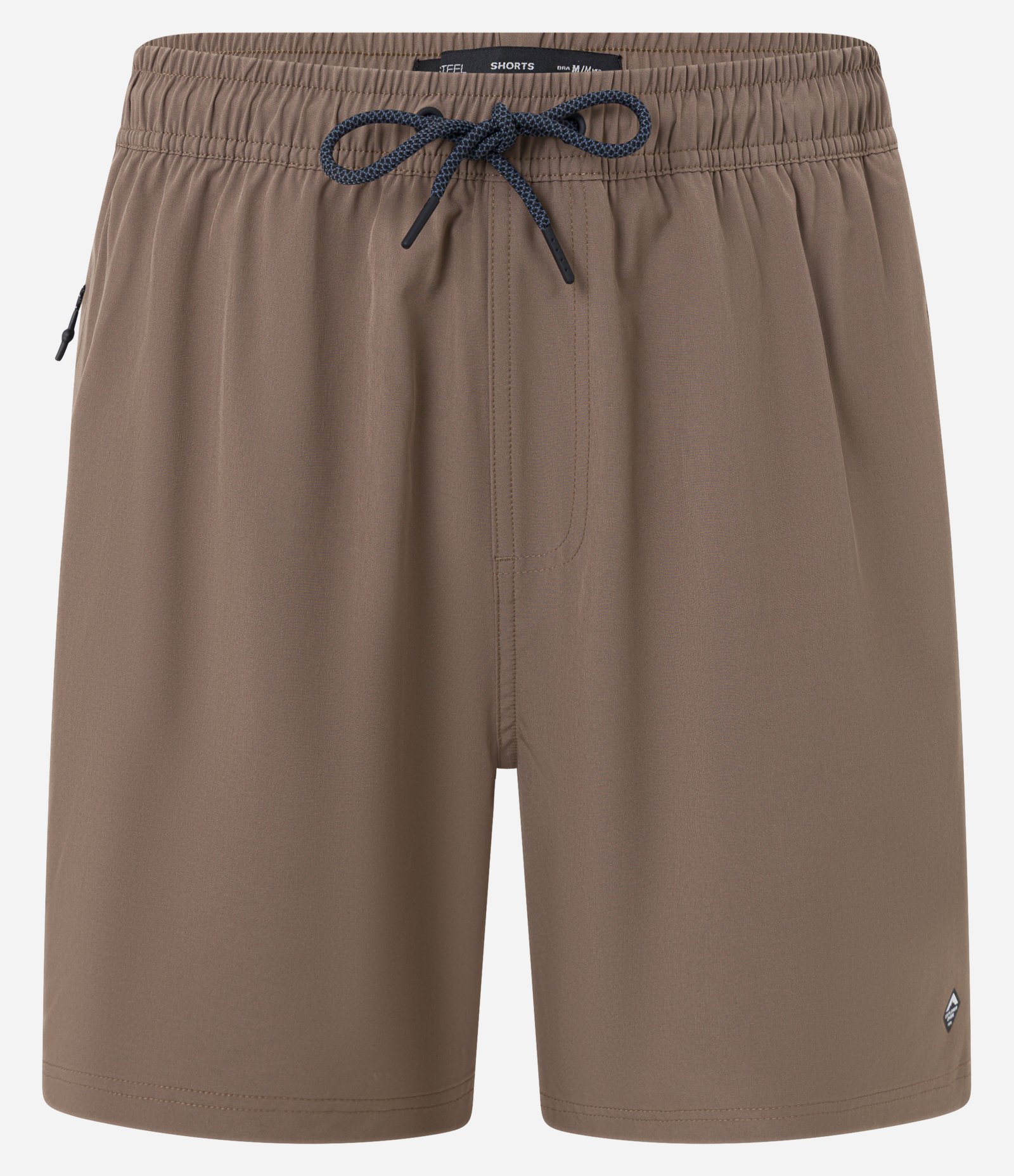 Bermuda com Detalhe de Etiqueta Emborrachada Marrom 5