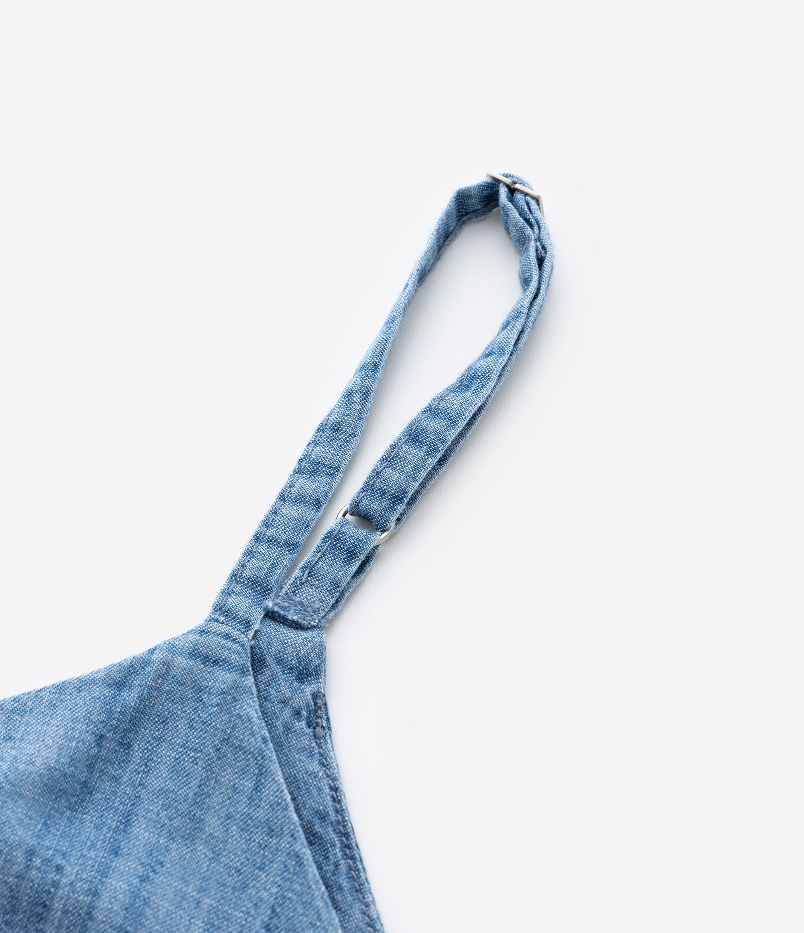 Blusa em Jeans com Alça Fina Ajustável Curve & Plus Size Azul 7