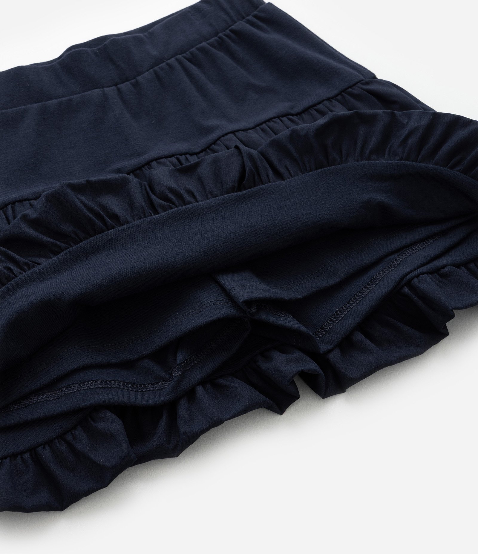 Short Saia Balonê Infantil em Alfaiataria - Tam 5 a 14 Anos Azul Marinho 7