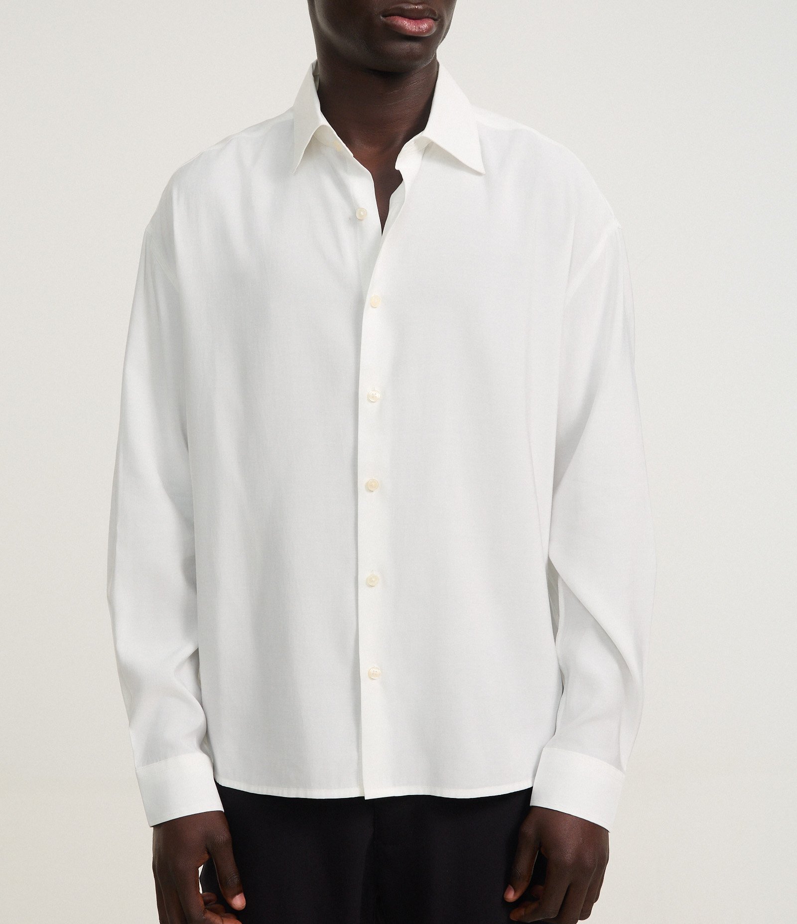 Camisa Boxy Fluida em Airflow Branco 3