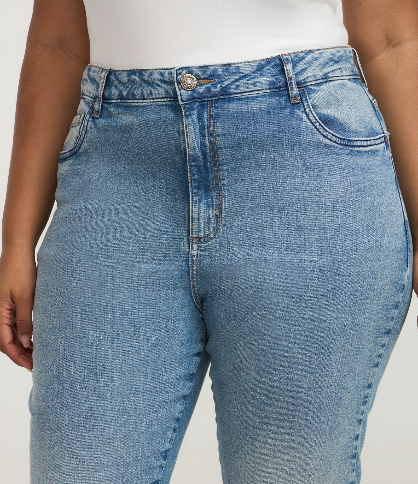 Calça Skinny em Jeans com Elastano Curve & Plus Azul 3