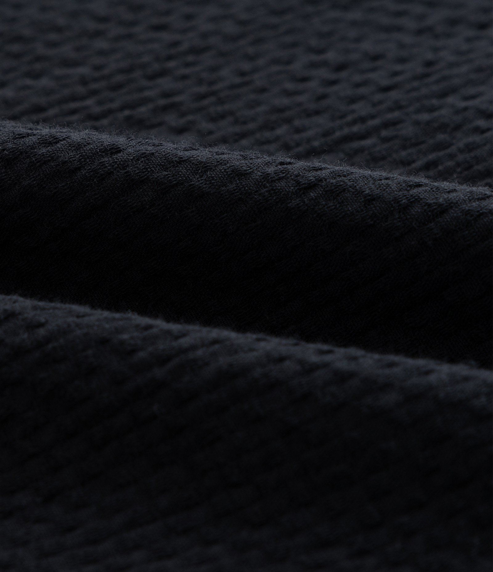 Camisa Boxy em Jacquard com Texturizado Bowling Preto 4