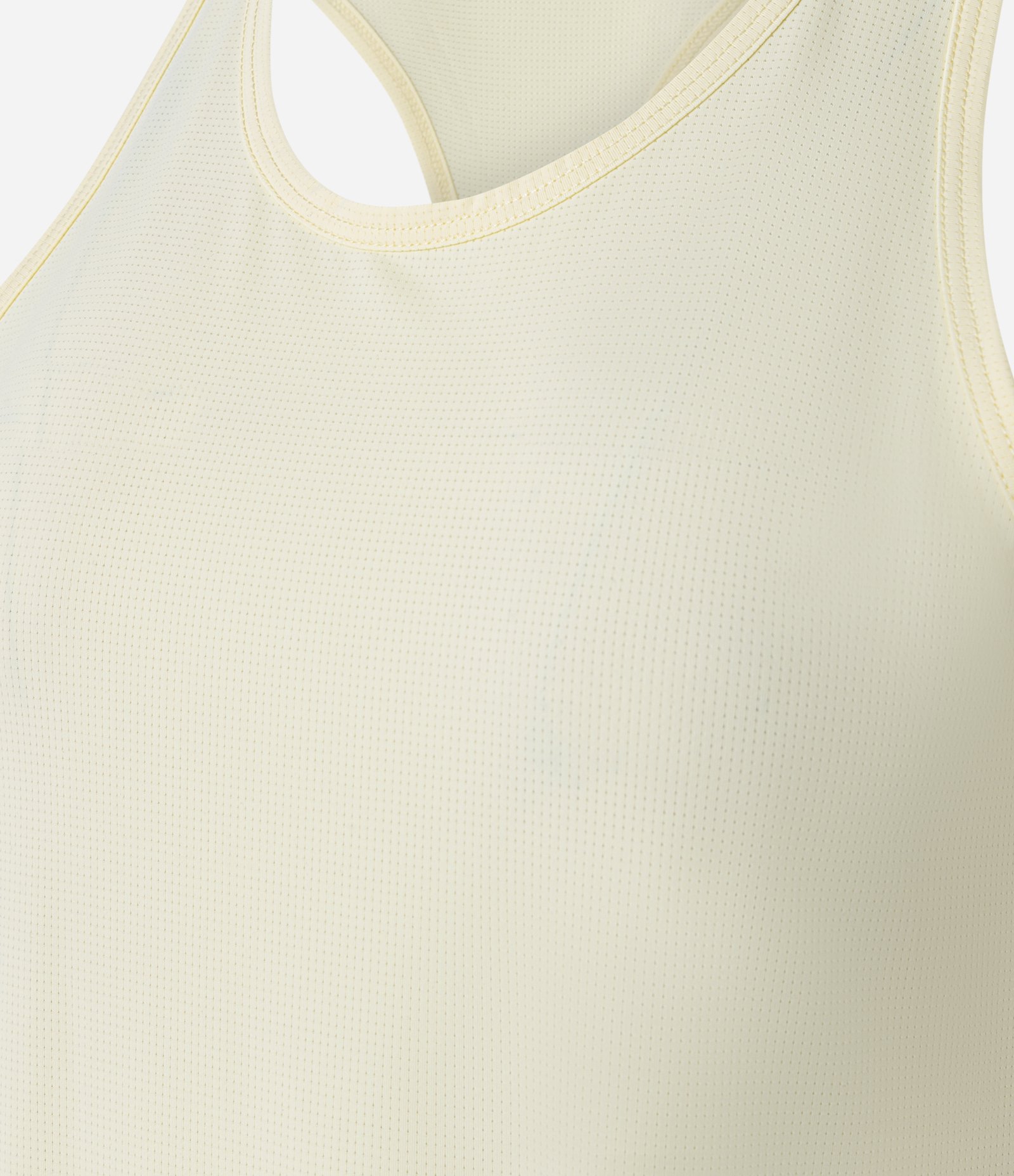 Regata Nadador Esportiva em Microfibra com Furinhos Amarelo Manteiga 2