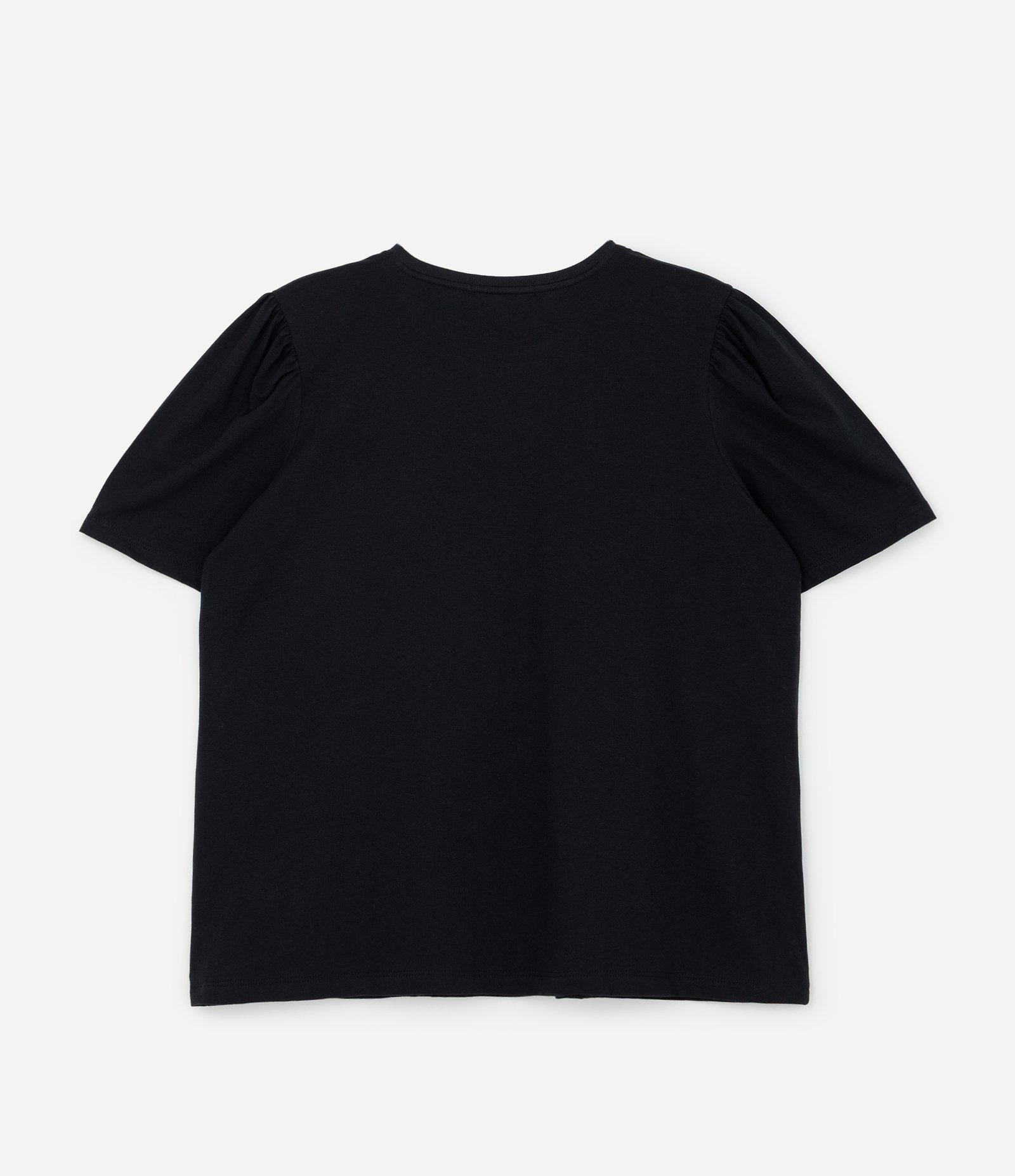 Blusa em Algodão com Manga Bufante e Bordado de Onça Curve & Plus Size Preto 5